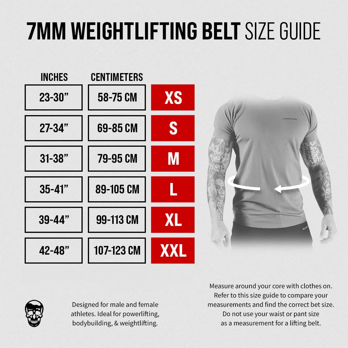 Gymreapers Weightlifting Belt | 7mm Leather Back Support - Image 5