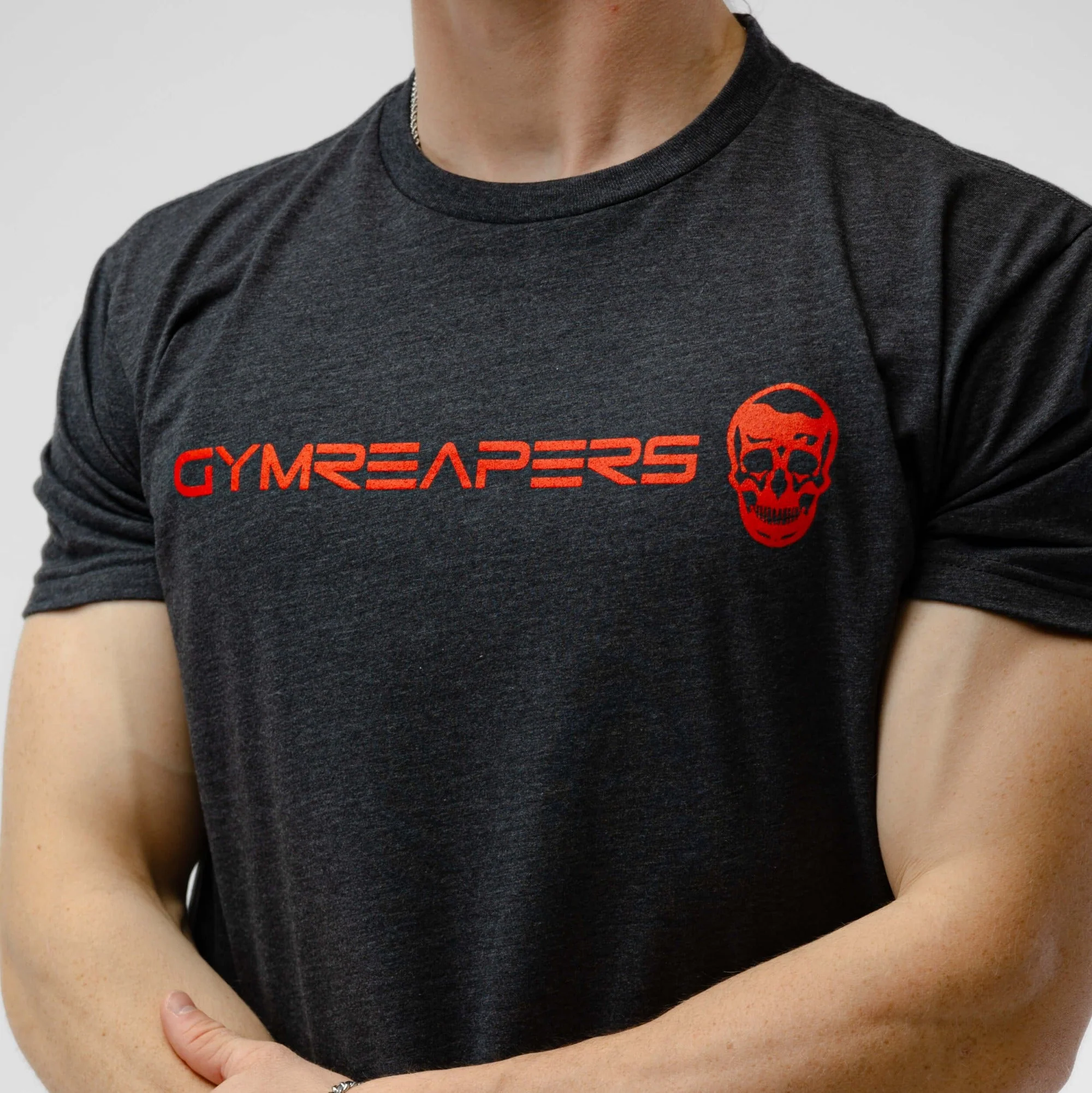Basic Shirt - Charcoal/Red - Image 4