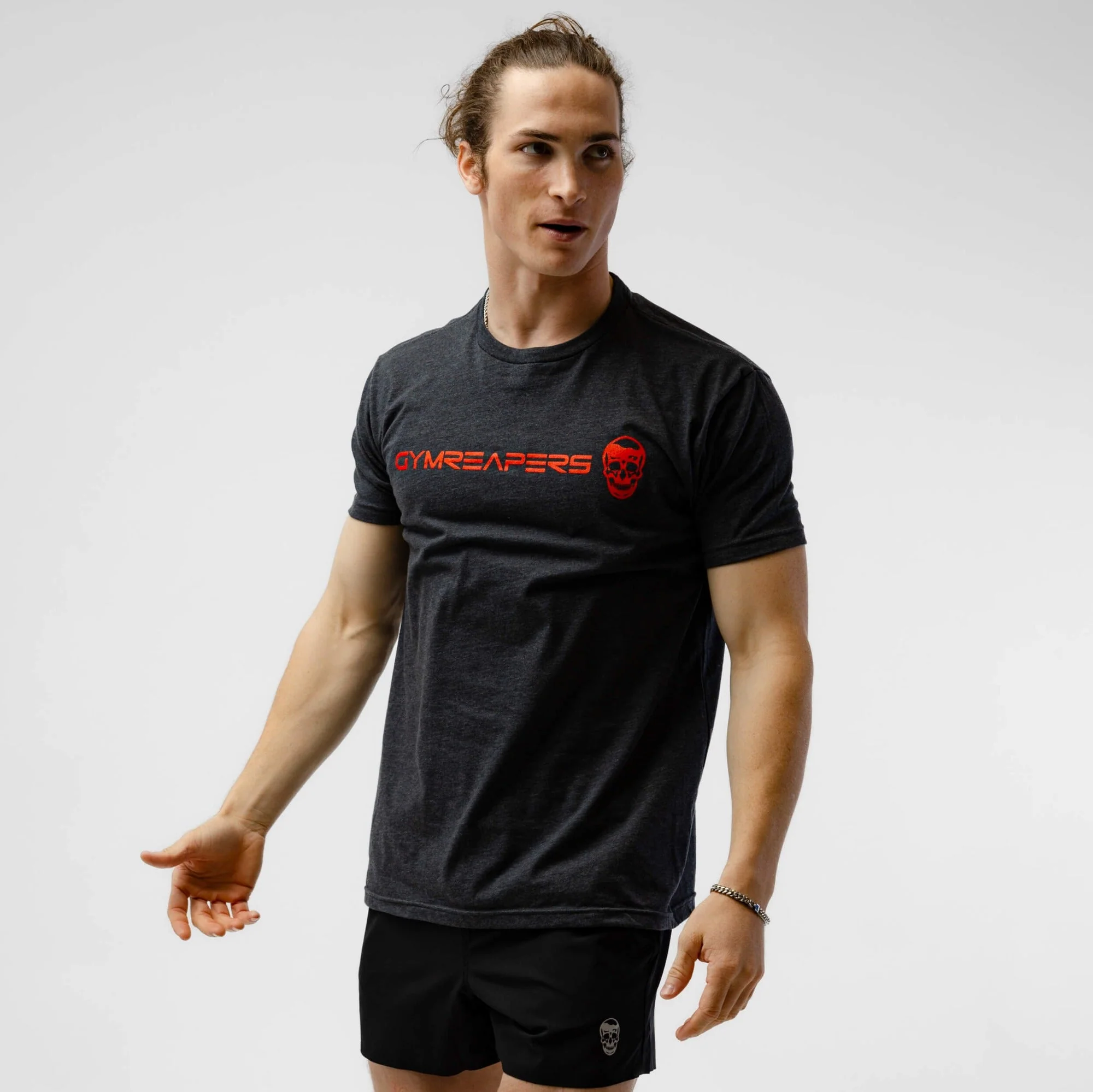 Basic Shirt - Charcoal/Red - Image 5