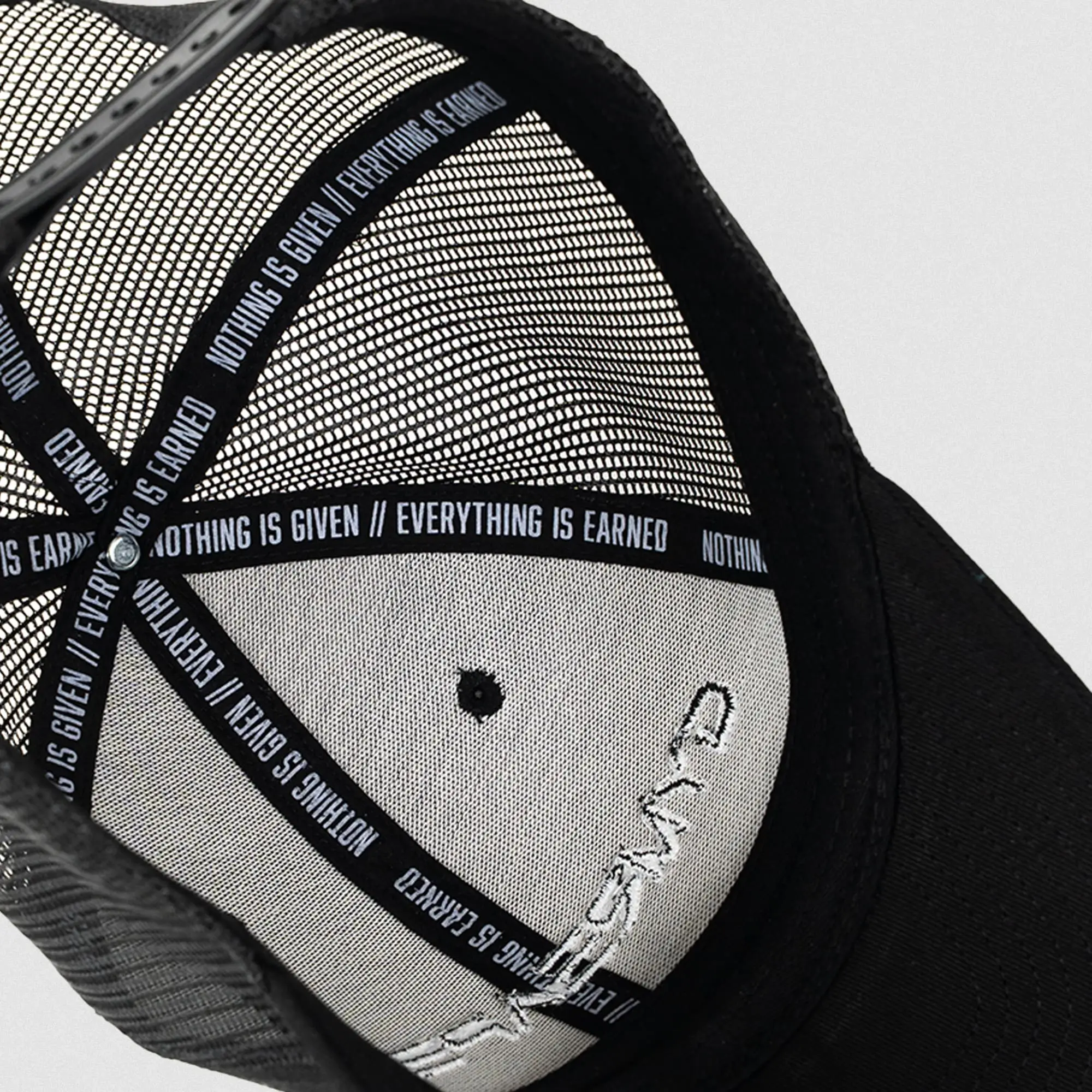 Gymreapers Core Trucker Hat - Black/White - Image 3