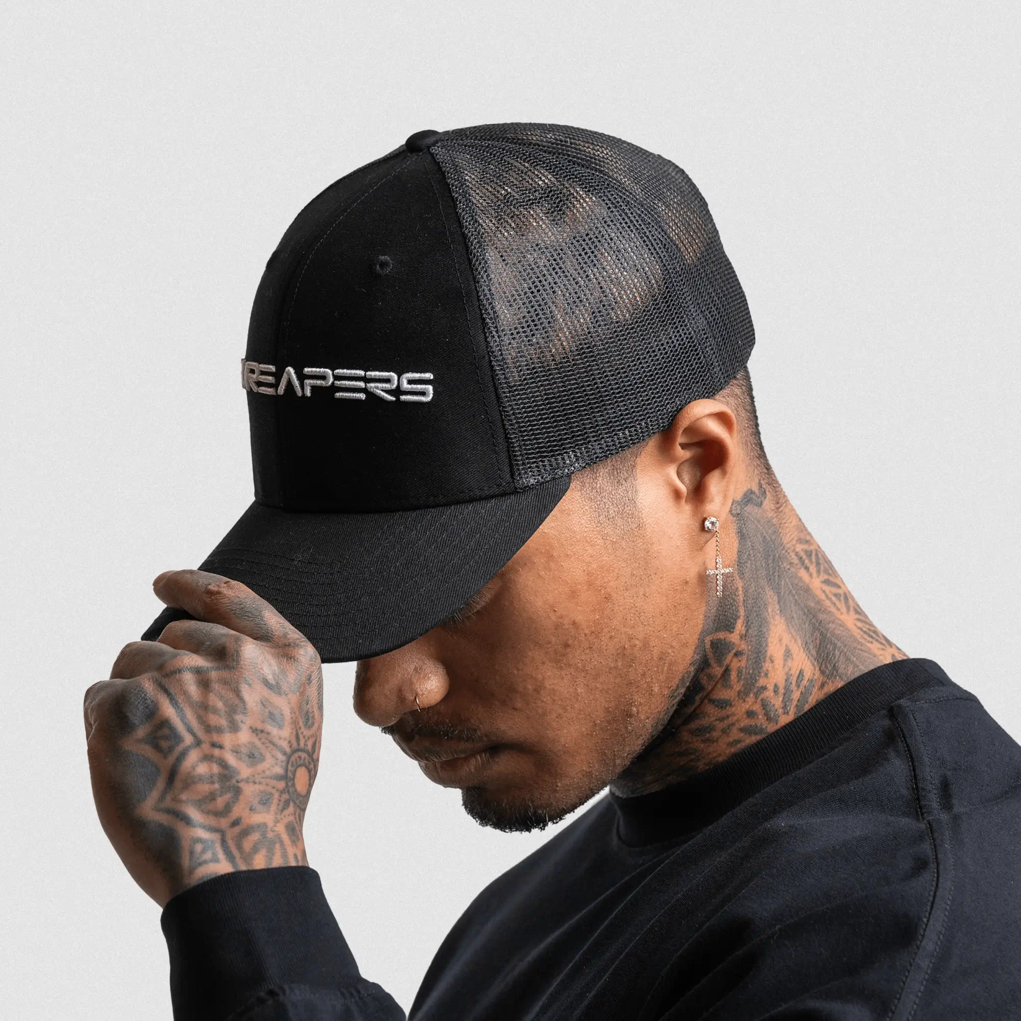 Gymreapers Core Trucker Hat - Black/White - Image 5