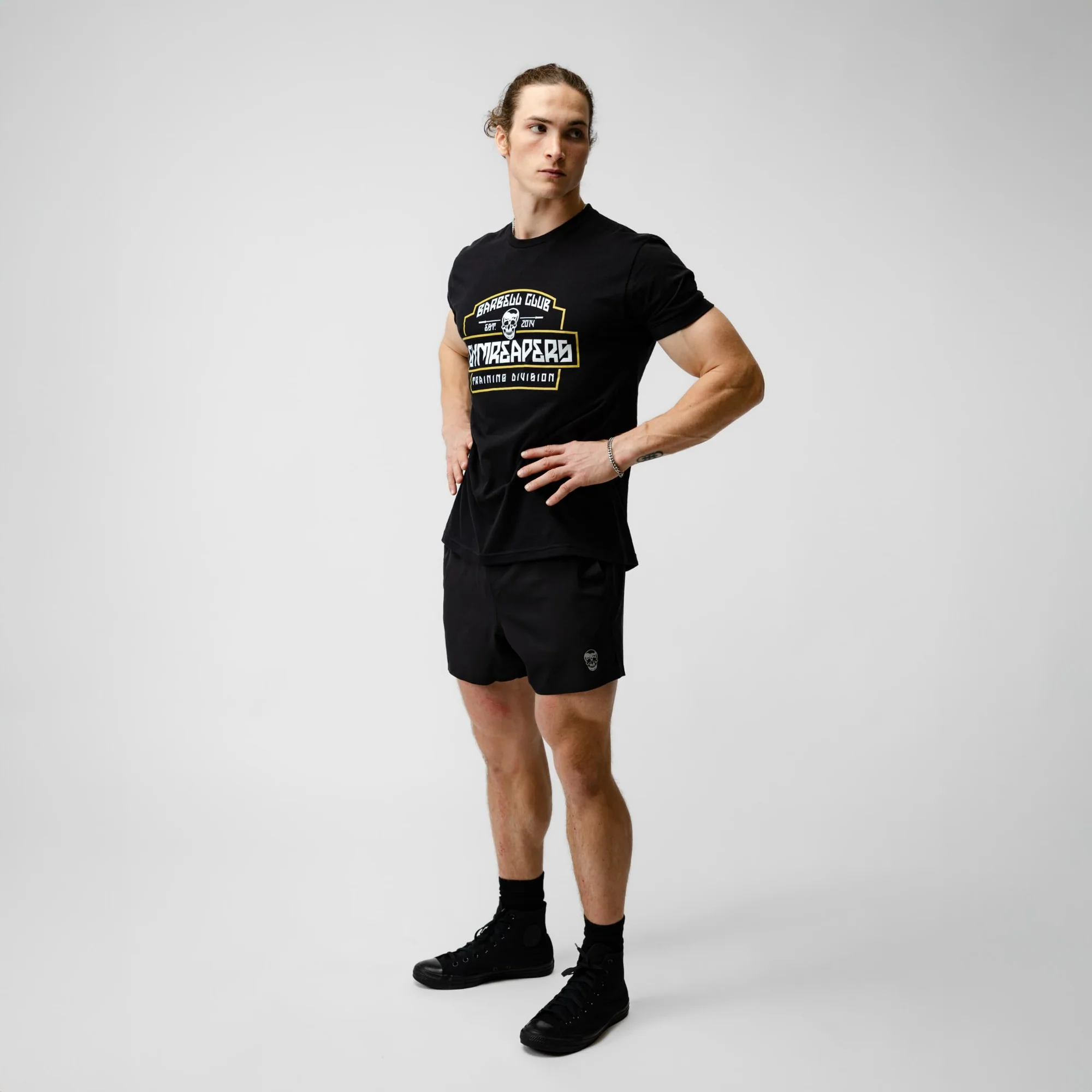 Gymreapers Division Tee - Black/White - Image 5