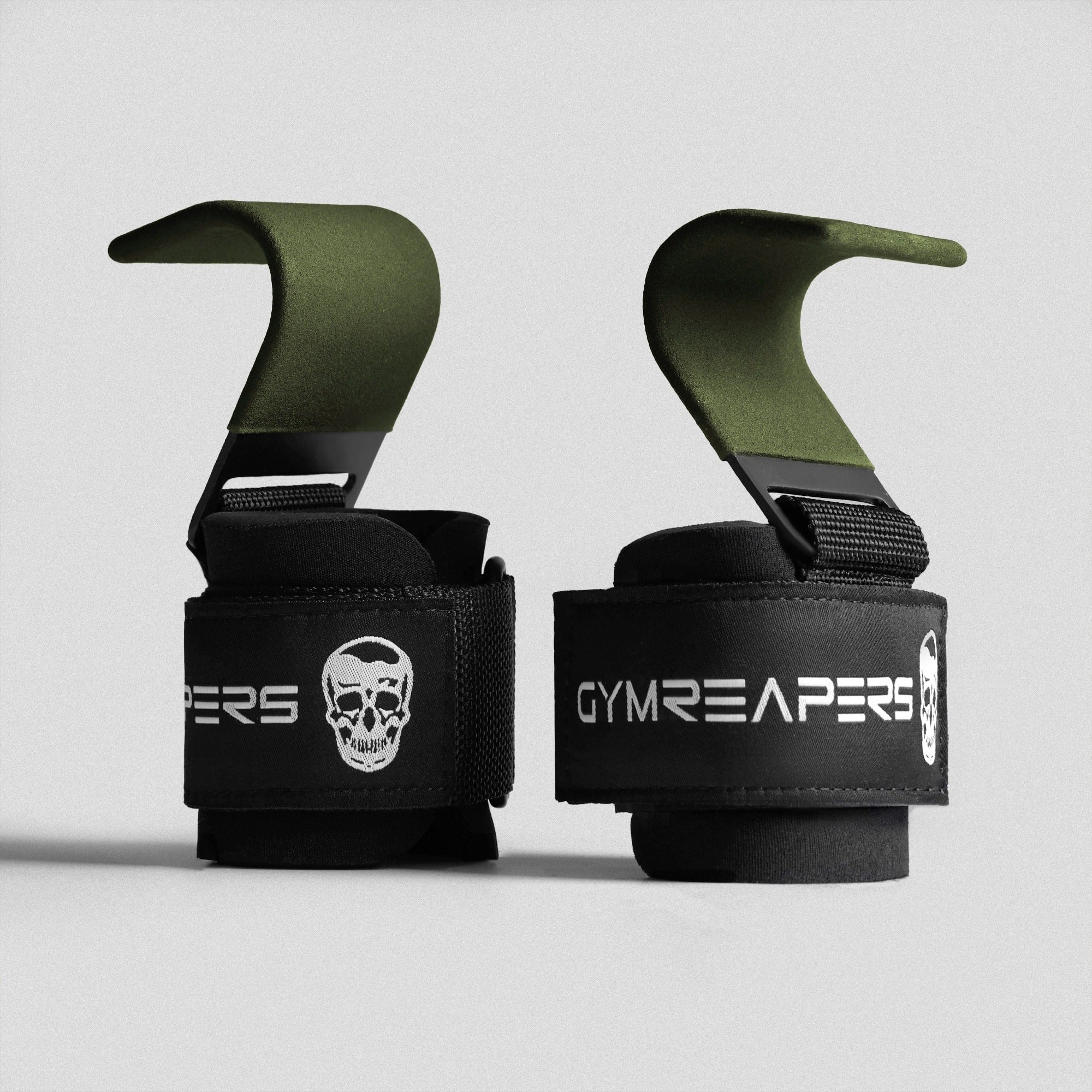 Gymreapers Lifting Hooks - OD Green - Image 2