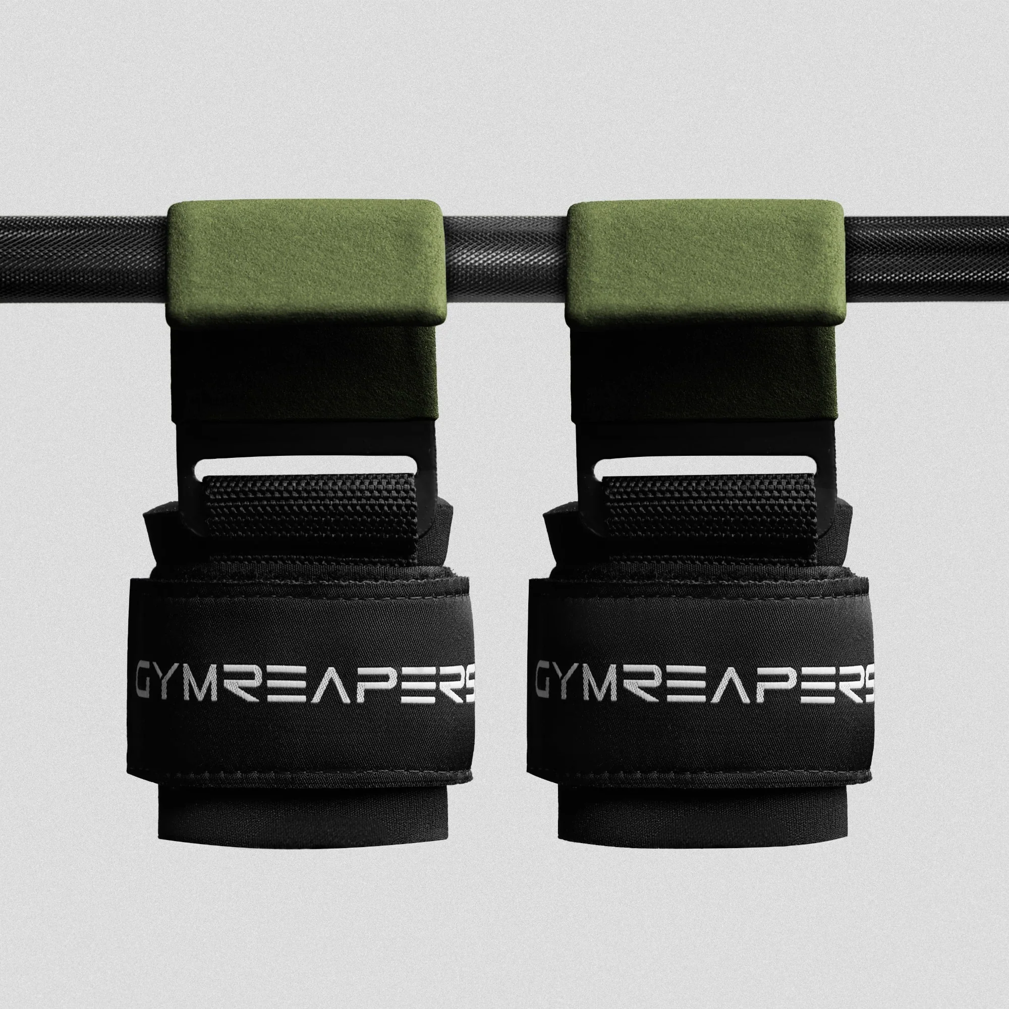 Gymreapers Lifting Hooks - OD Green - Image 3