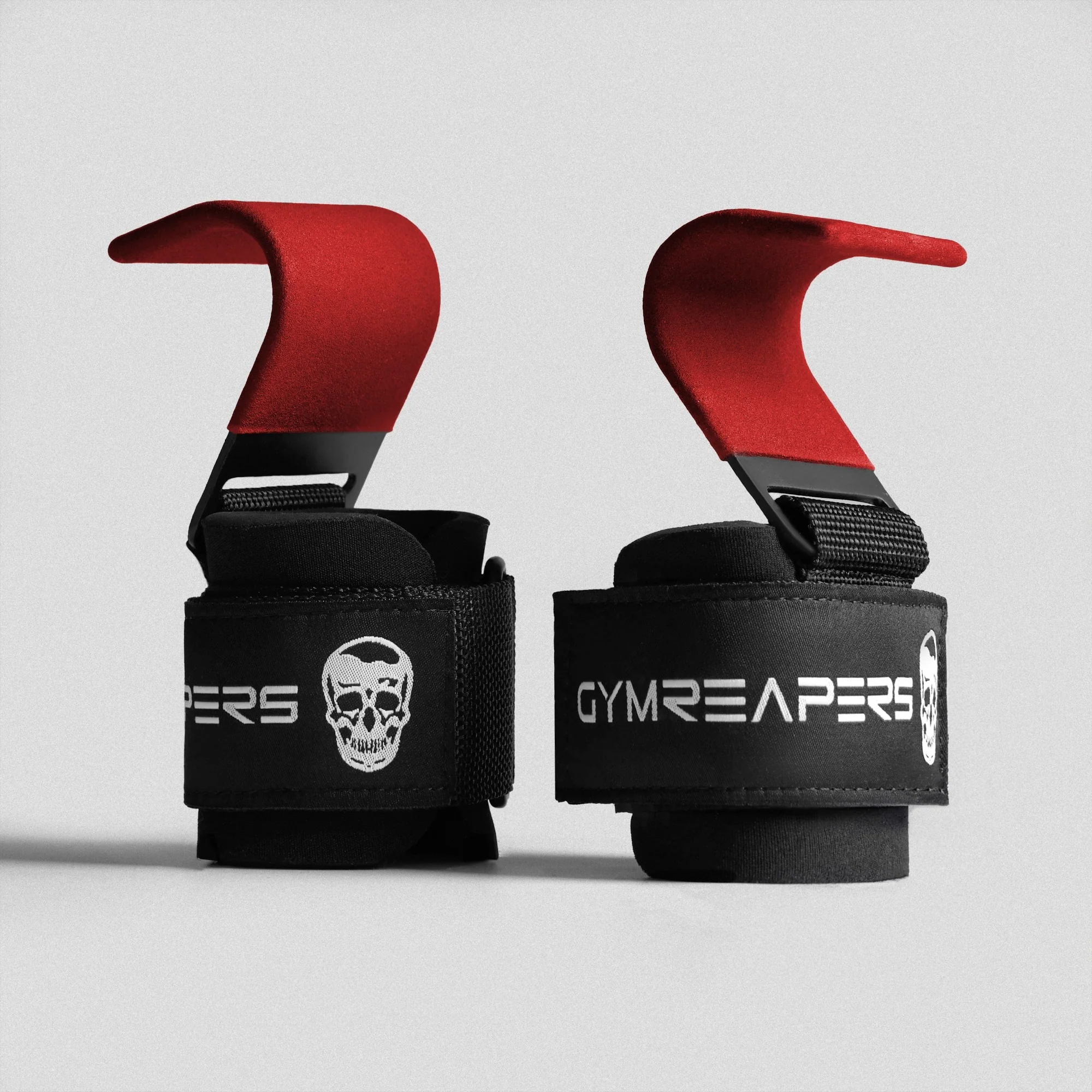 Gymreapers Lifting Hooks - Red - Image 2