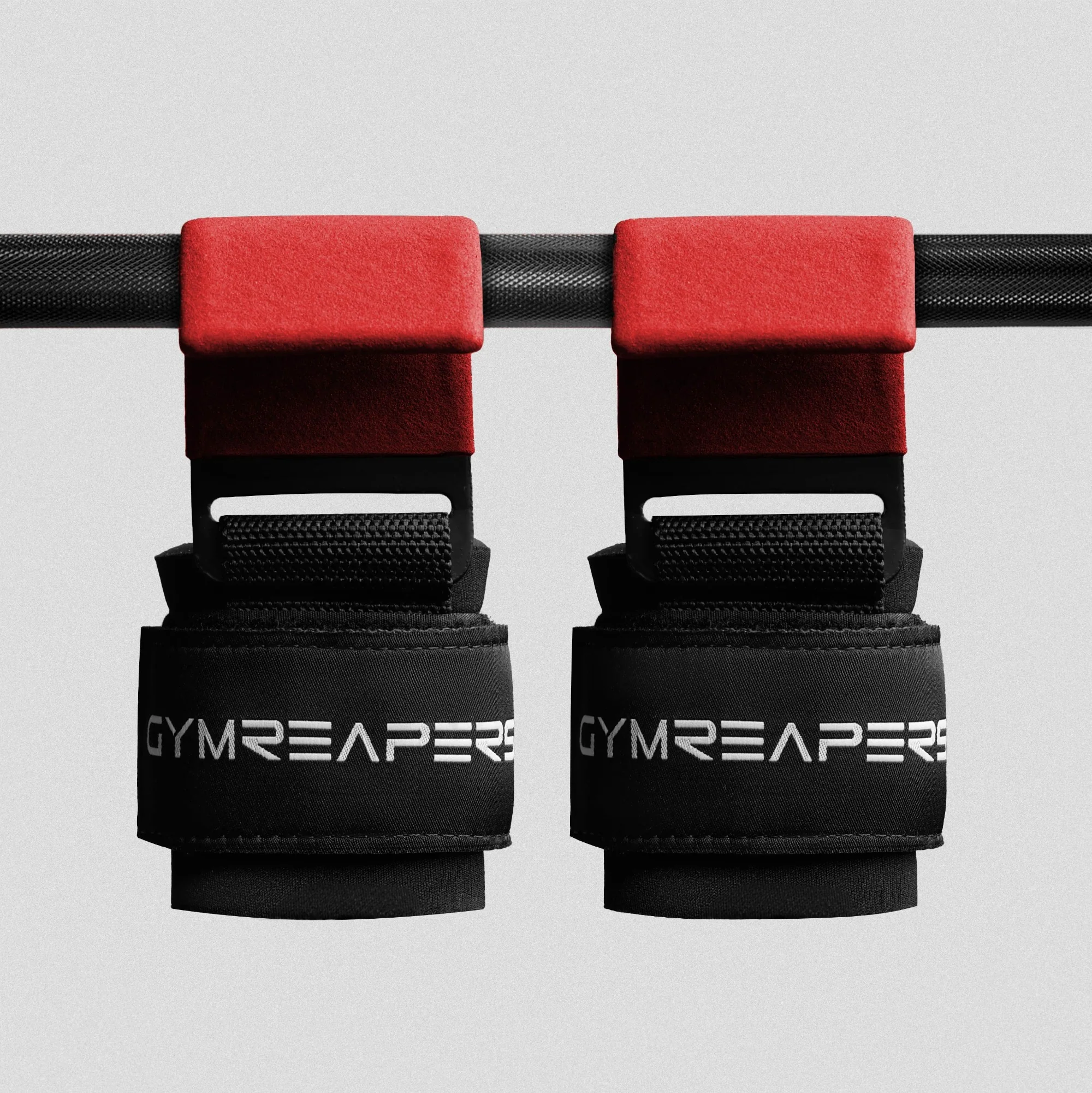 Gymreapers Lifting Hooks - Red - Image 3