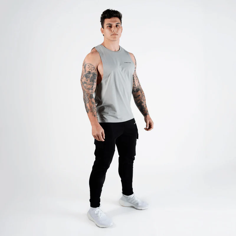 Gymreapers Muscle Tank - Stone - Image 4