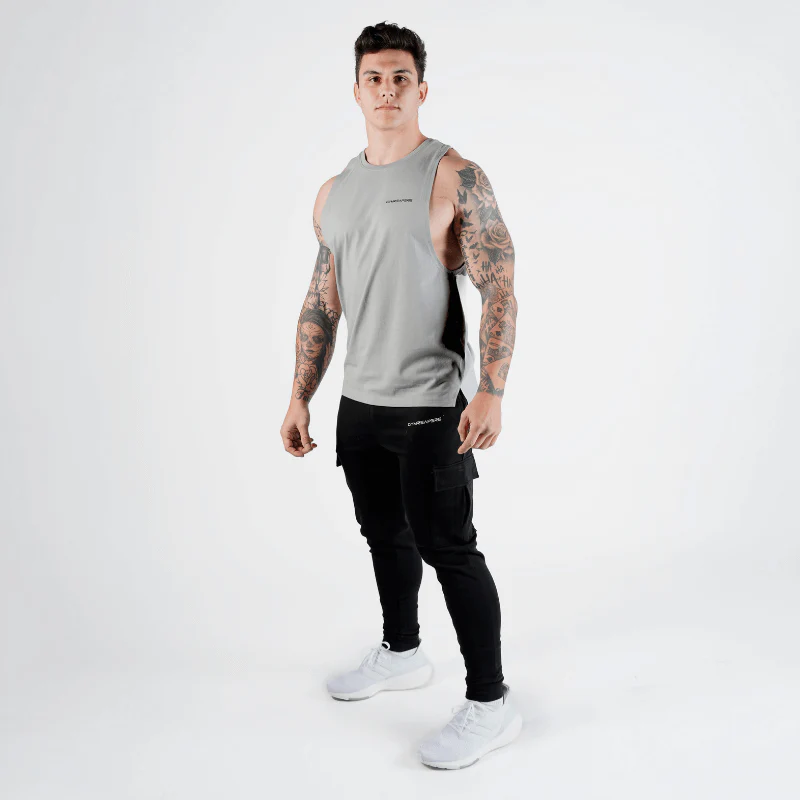 Gymreapers Muscle Tank - Stone - Image 5