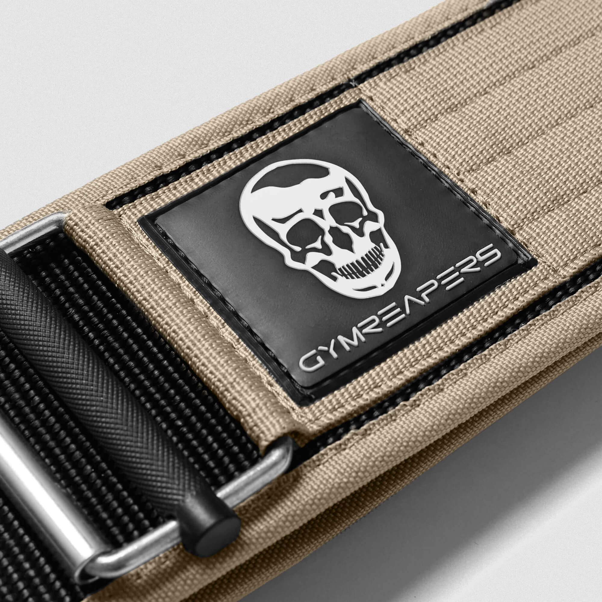 Quick Locking Weightlifting Belt | Premium Back Support - Desert Sand - Image 4