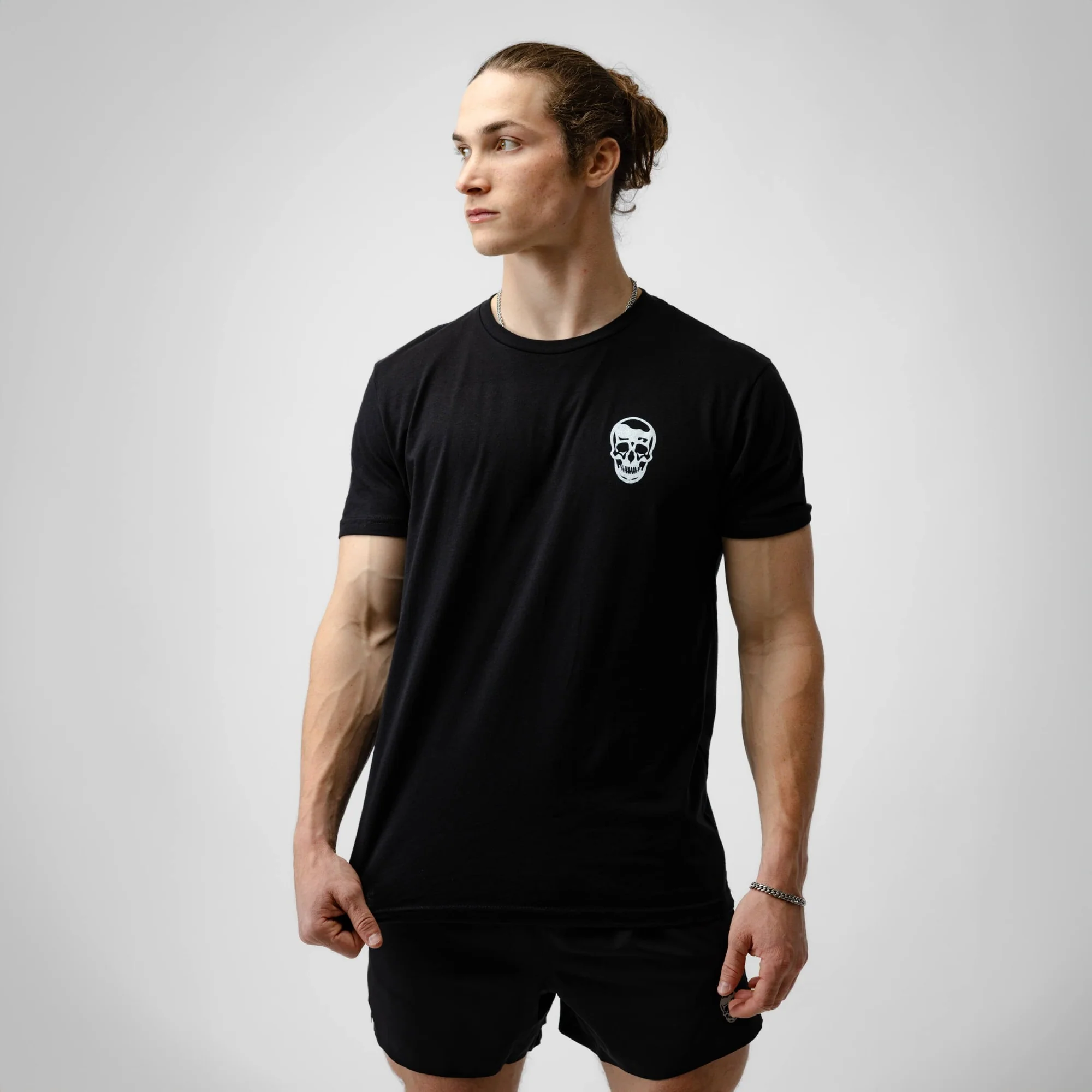 Gymreapers Stamp Tee - Black/White - Image 5