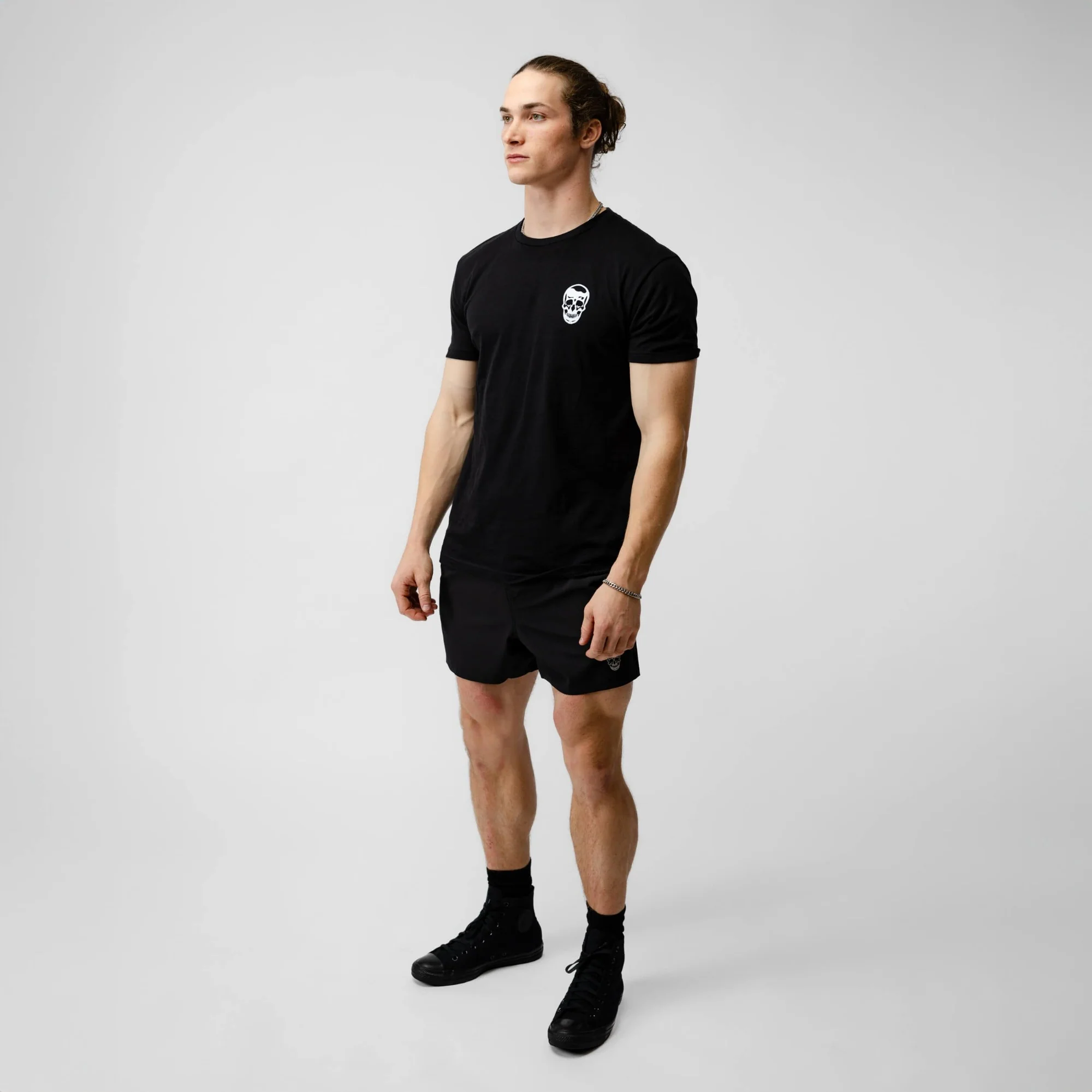 Gymreapers Stamp Tee - Black/White - Image 6