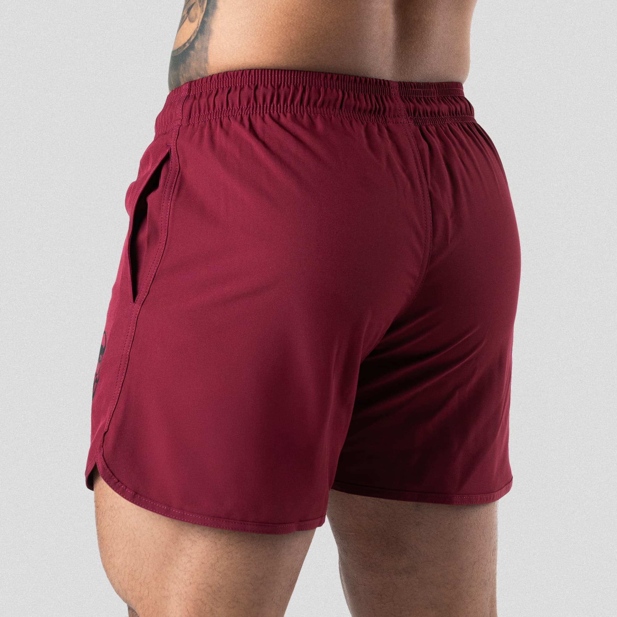 Training Shorts - Burgundy - Image 5