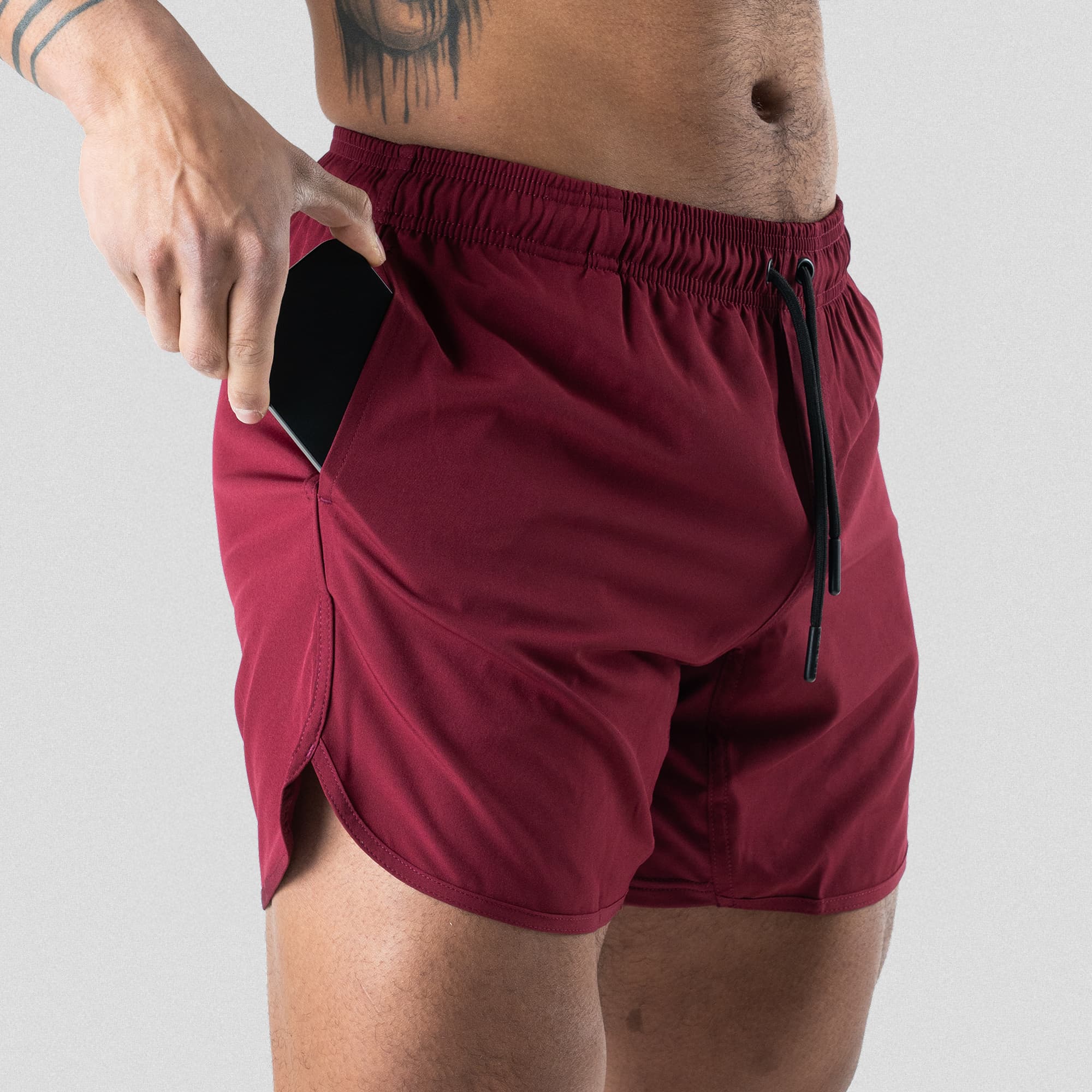 Training Shorts - Burgundy - Image 6
