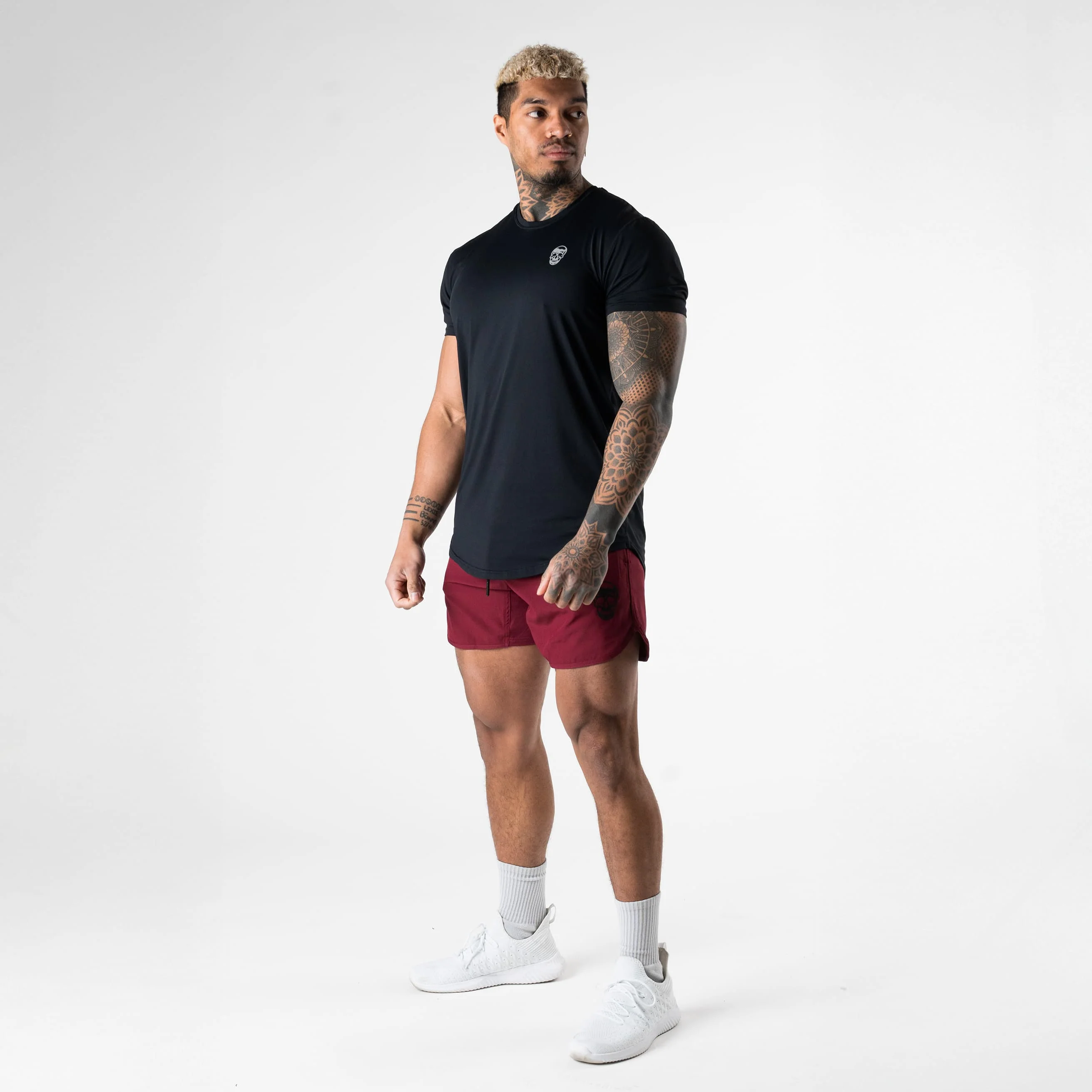 Training Shorts - Burgundy - Image 7