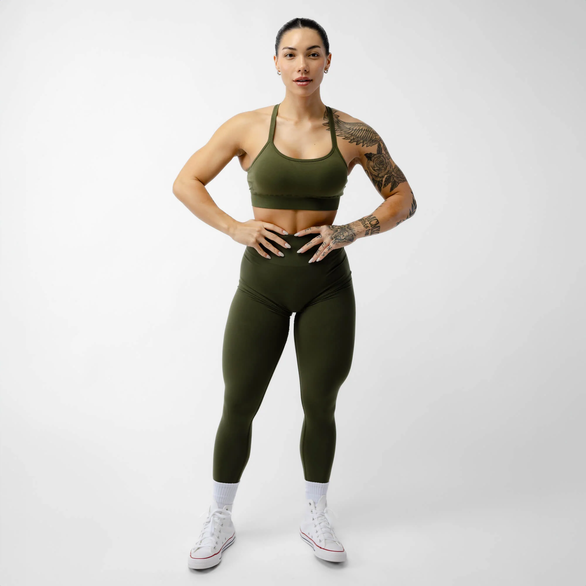 Halo Leggings - Vintage Green - Image 4