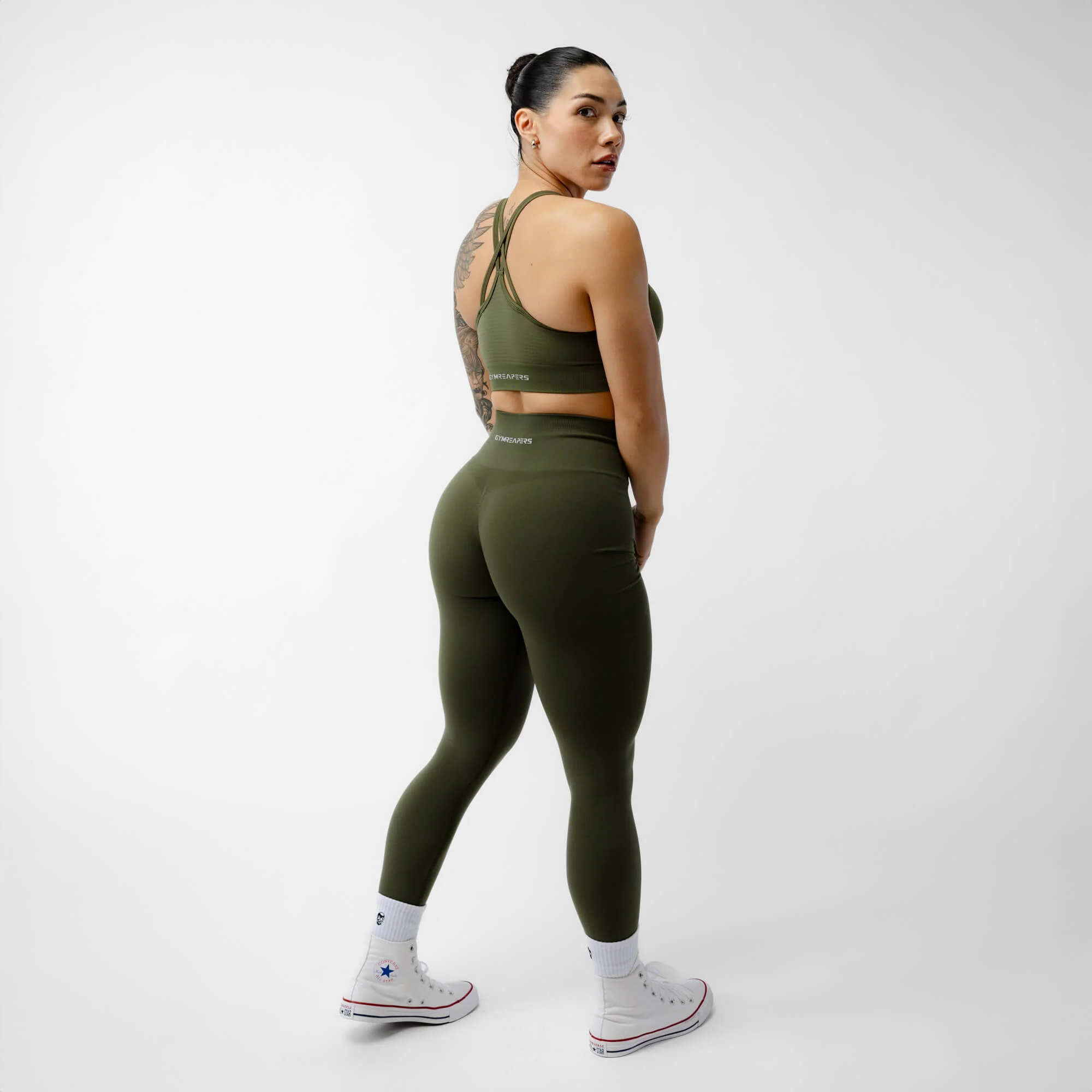 Halo Leggings - Vintage Green - Image 5