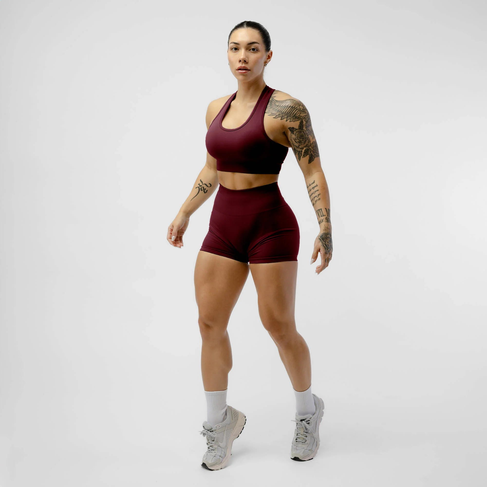 Halo Shorts - Wine - Image 3