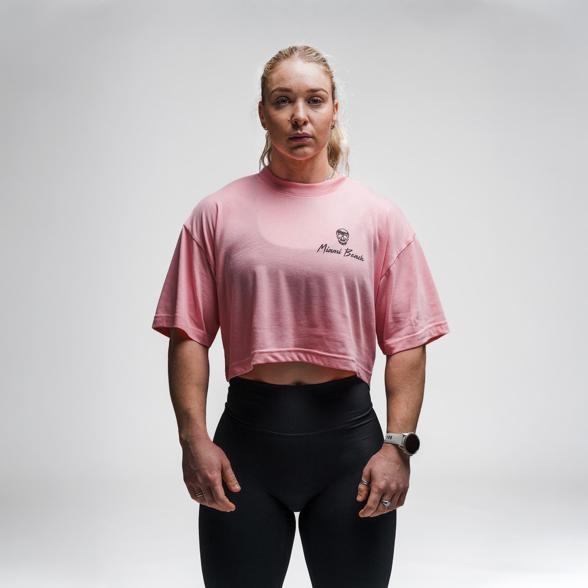 Heatstroke Cropped Tee - Pink - Image 2