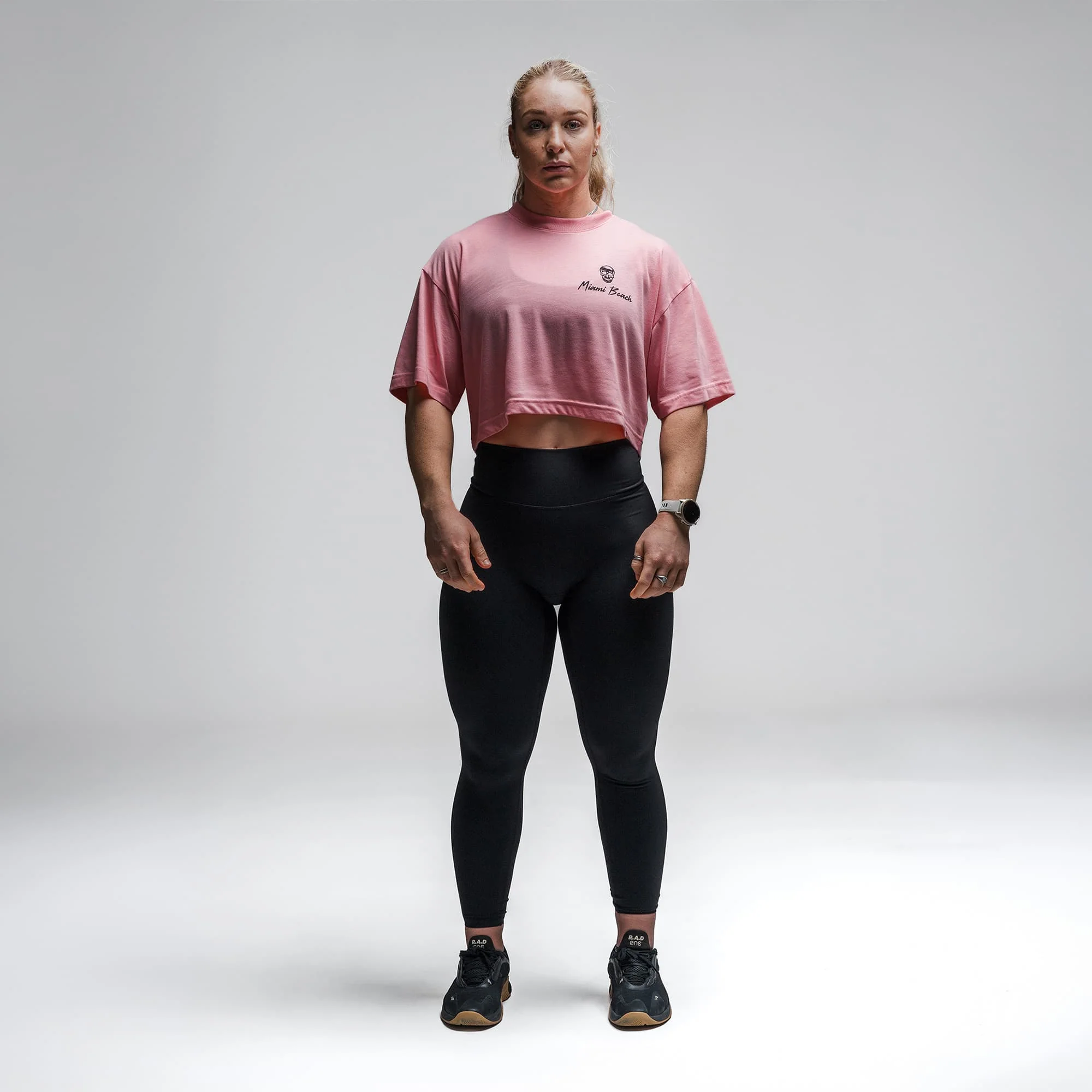 Heatstroke Cropped Tee - Pink - Image 4