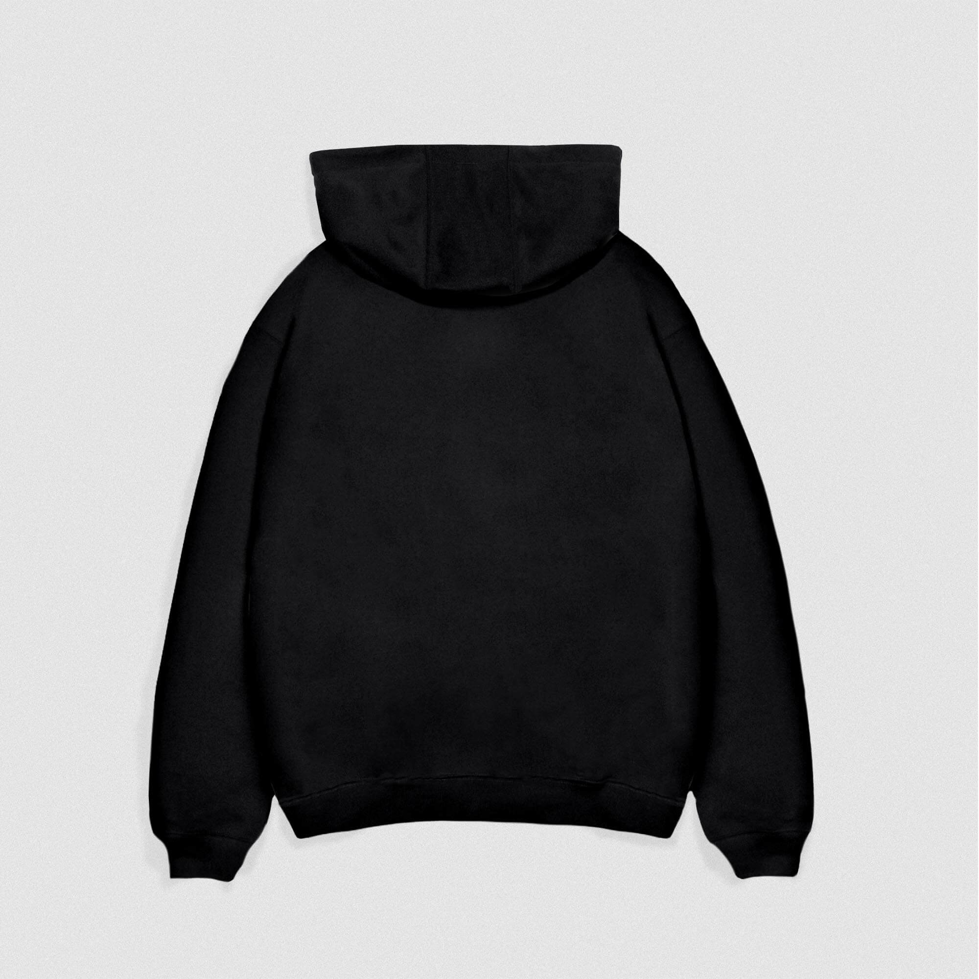 Heavyweight Hoodie - Black/White - Image 2