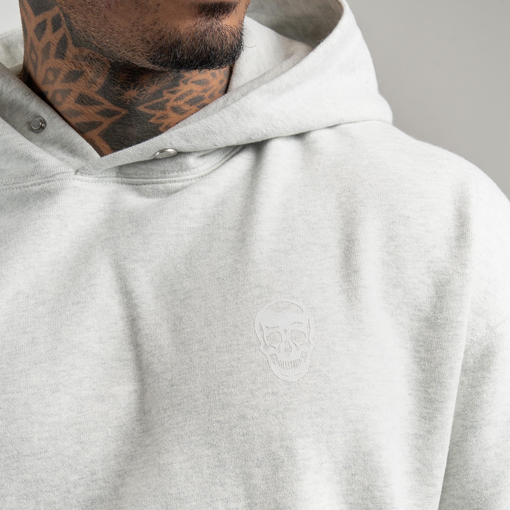 Heavyweight Hoodie - Light Heather Gray - Image 6