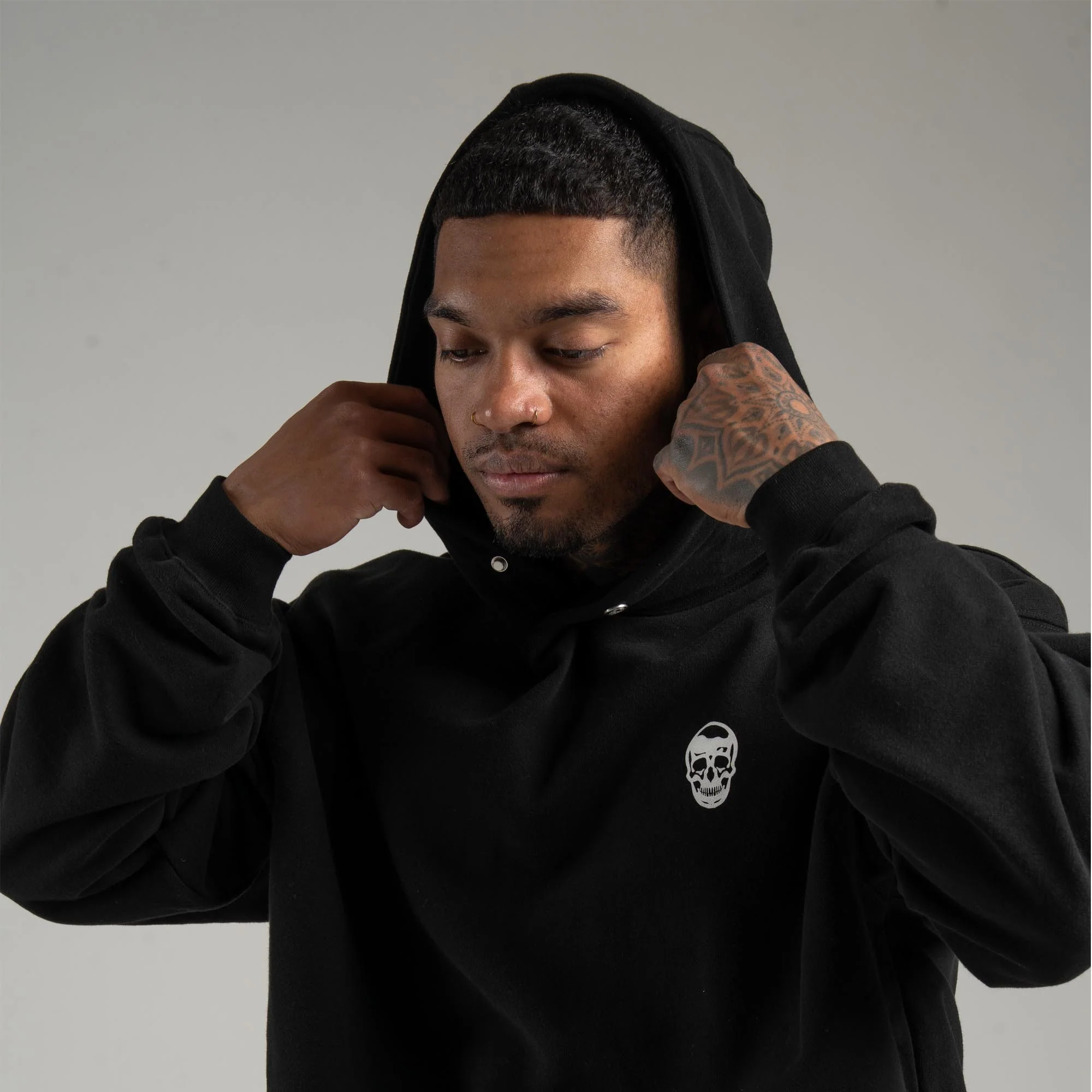 Heavyweight Warm-Up Set - Black/White - Image 5