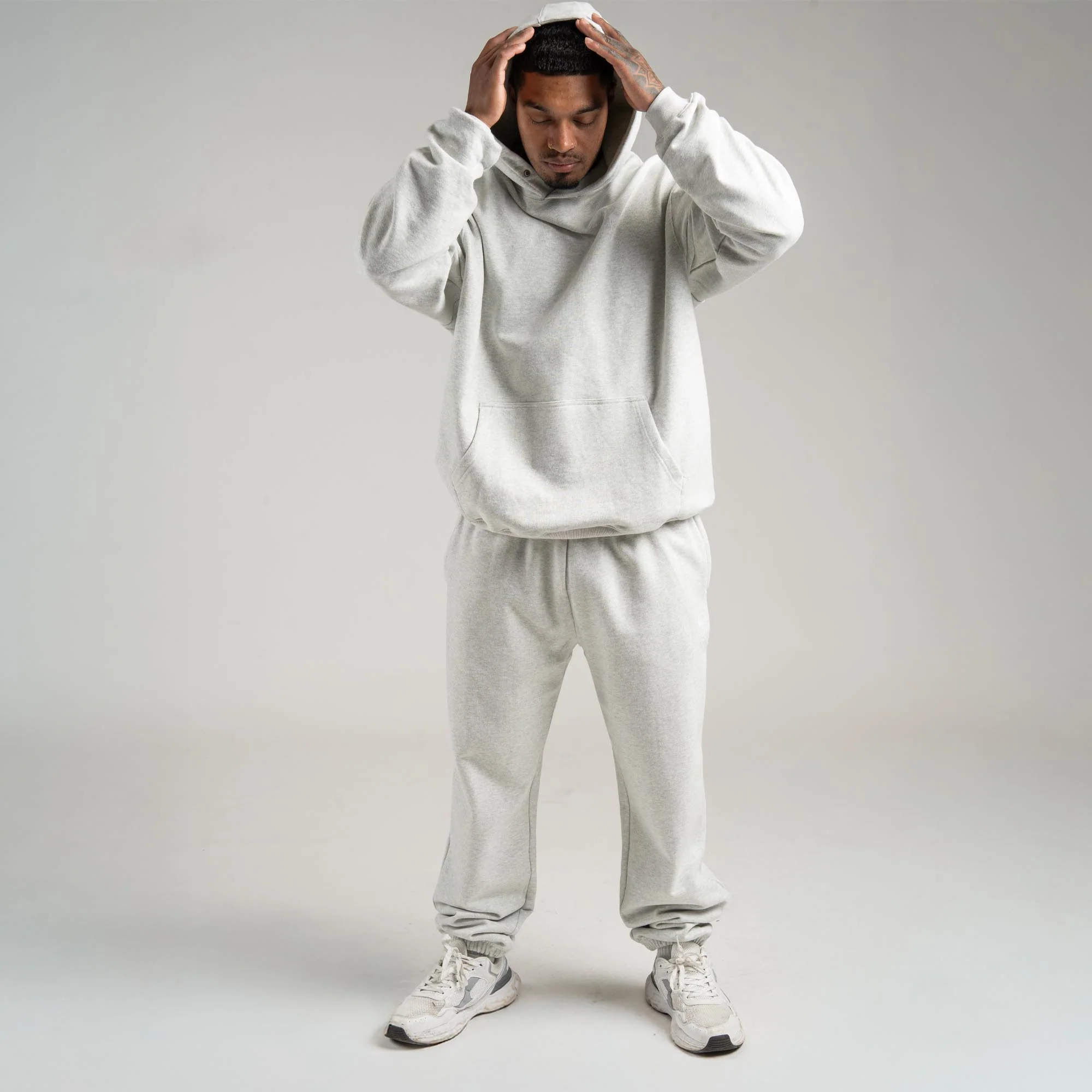 Heavyweight Warm-Up Set - Light Heather Gray - Image 5
