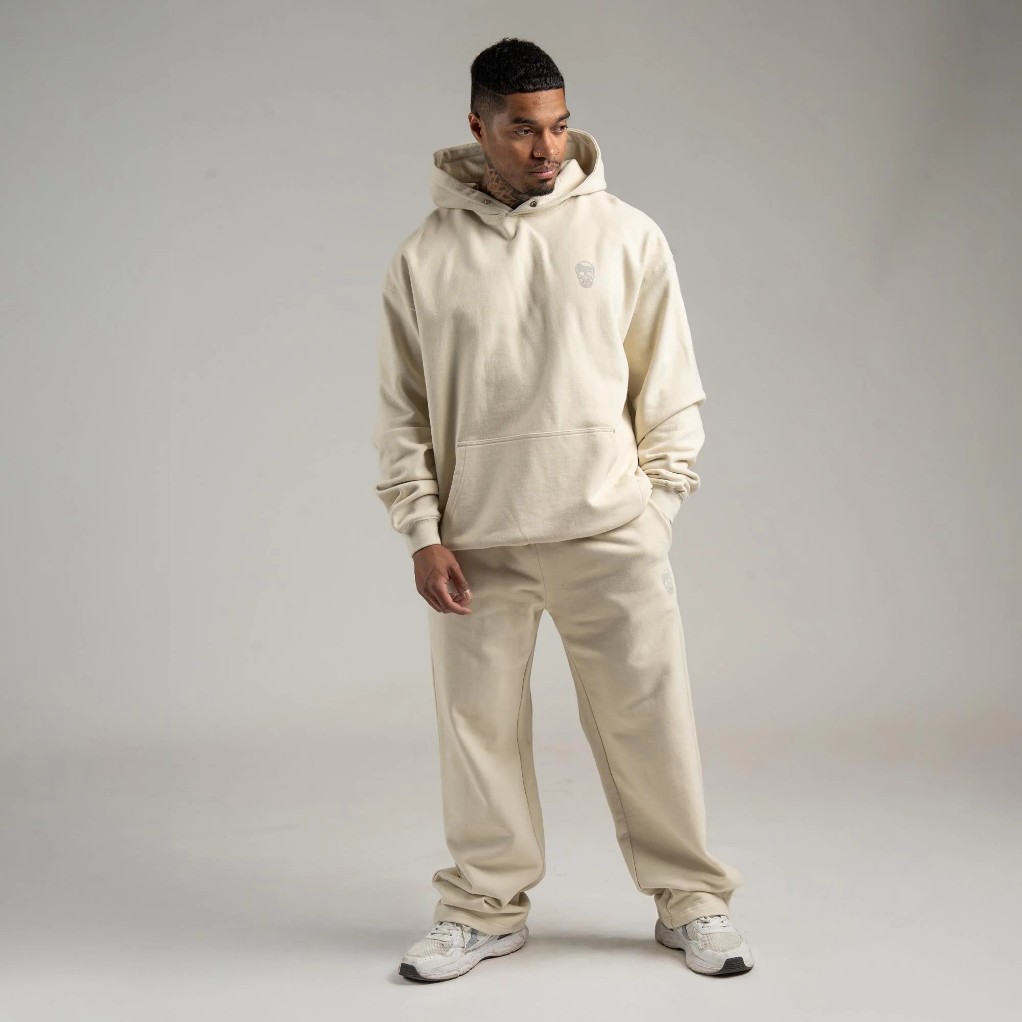 Heavyweight Hoodie - Bone - Image 4