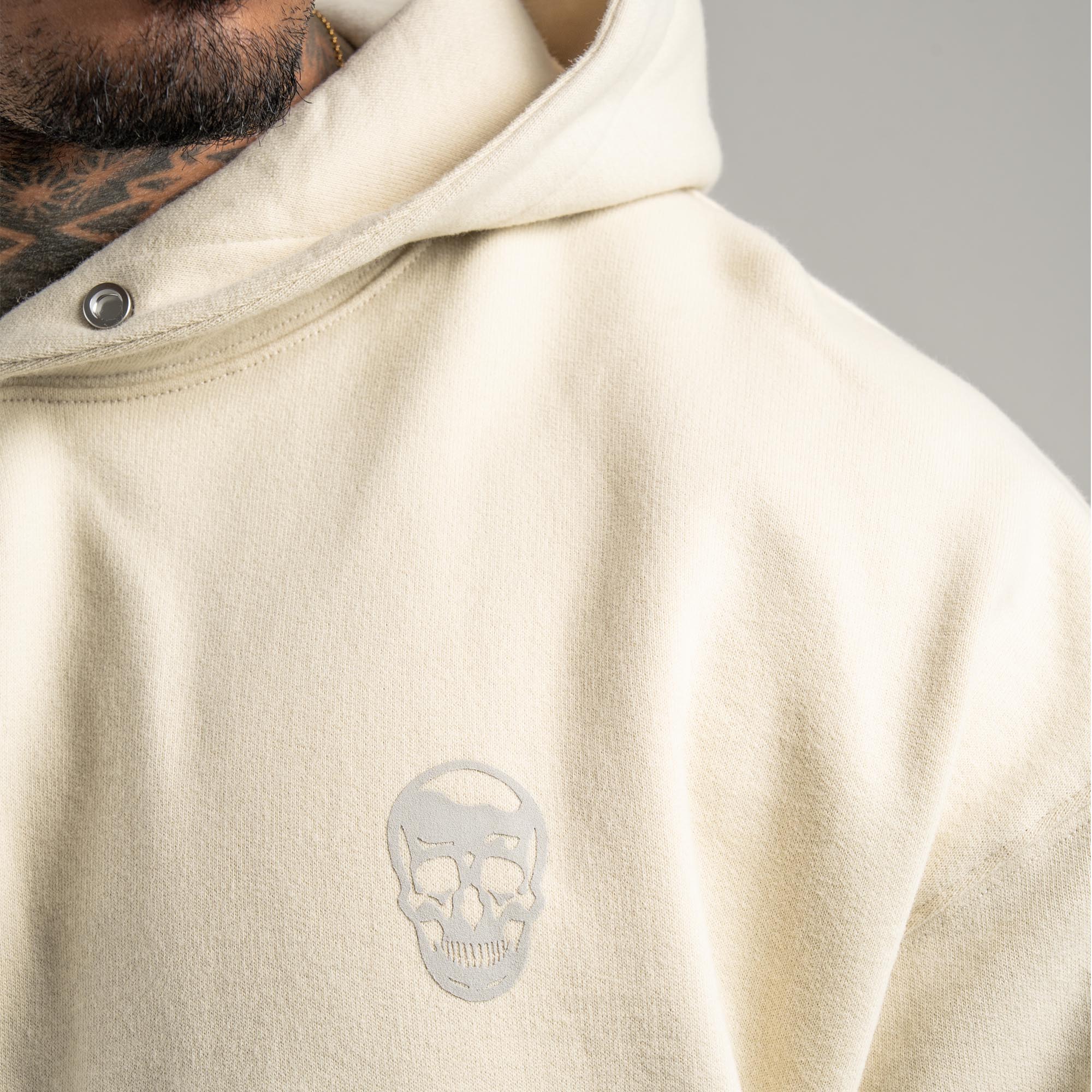 Heavyweight Hoodie - Bone - Image 6