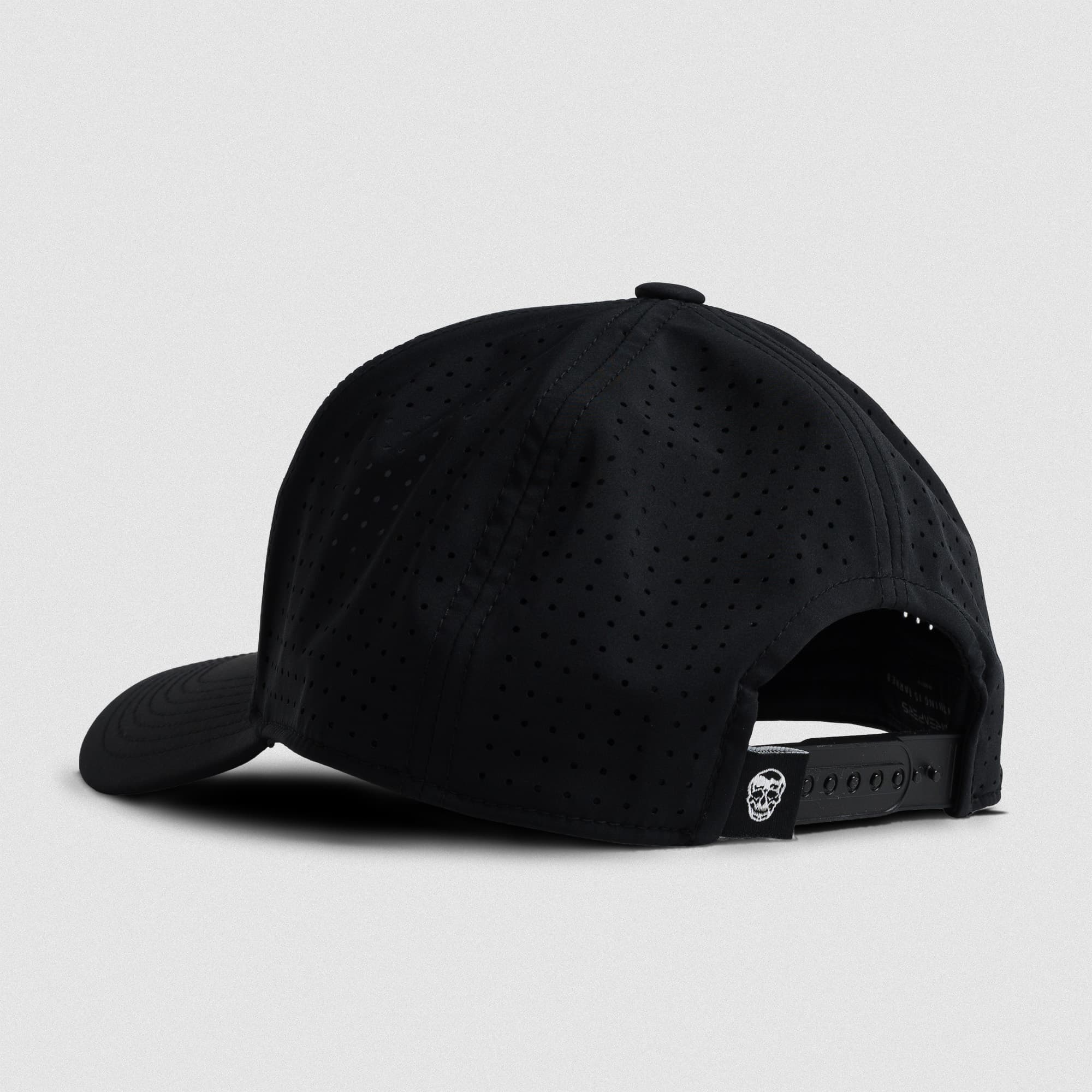 Hybrid Performance 5-Panel Hat - Black/White - Image 2