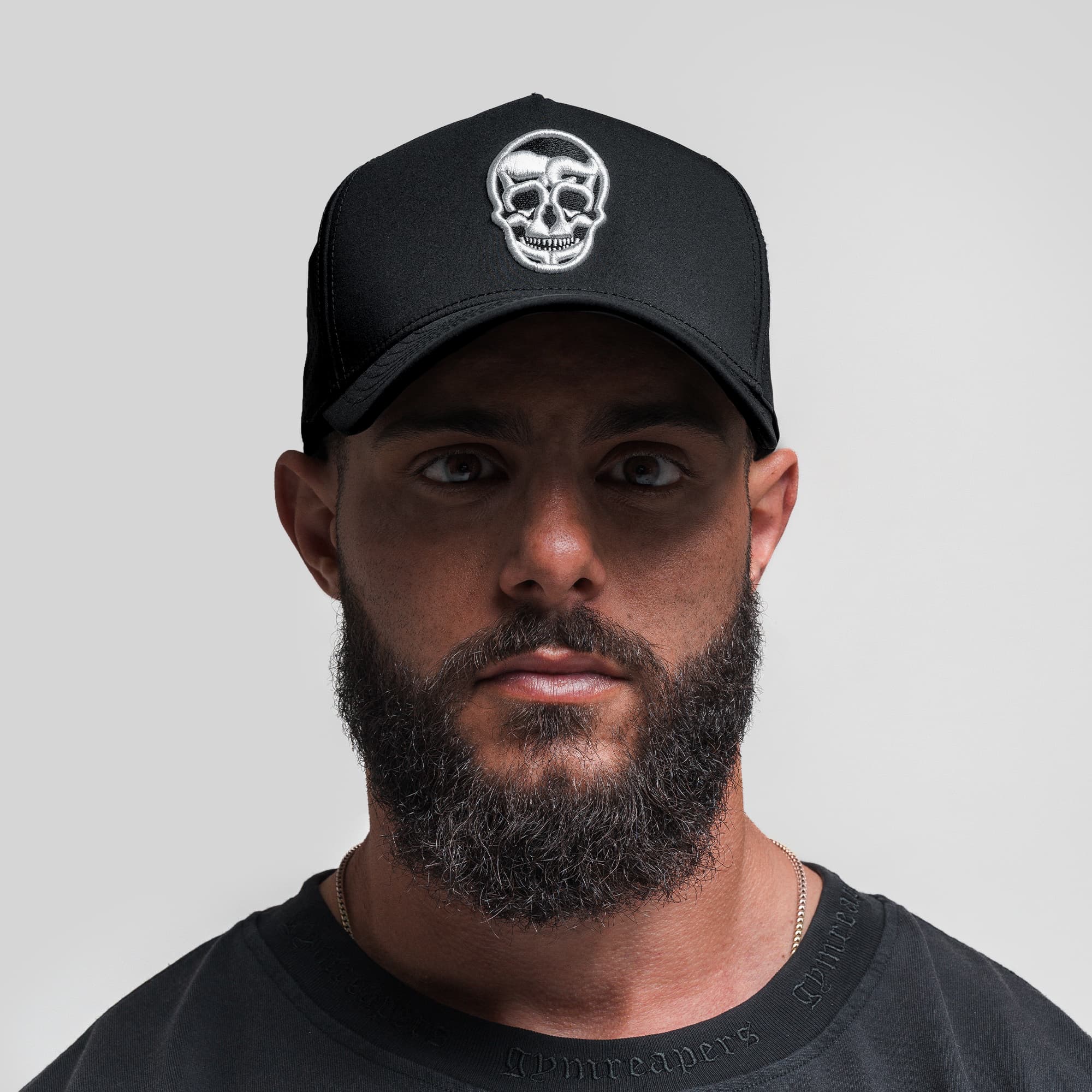 Hybrid Performance 5-Panel Hat - Black/White - Image 6