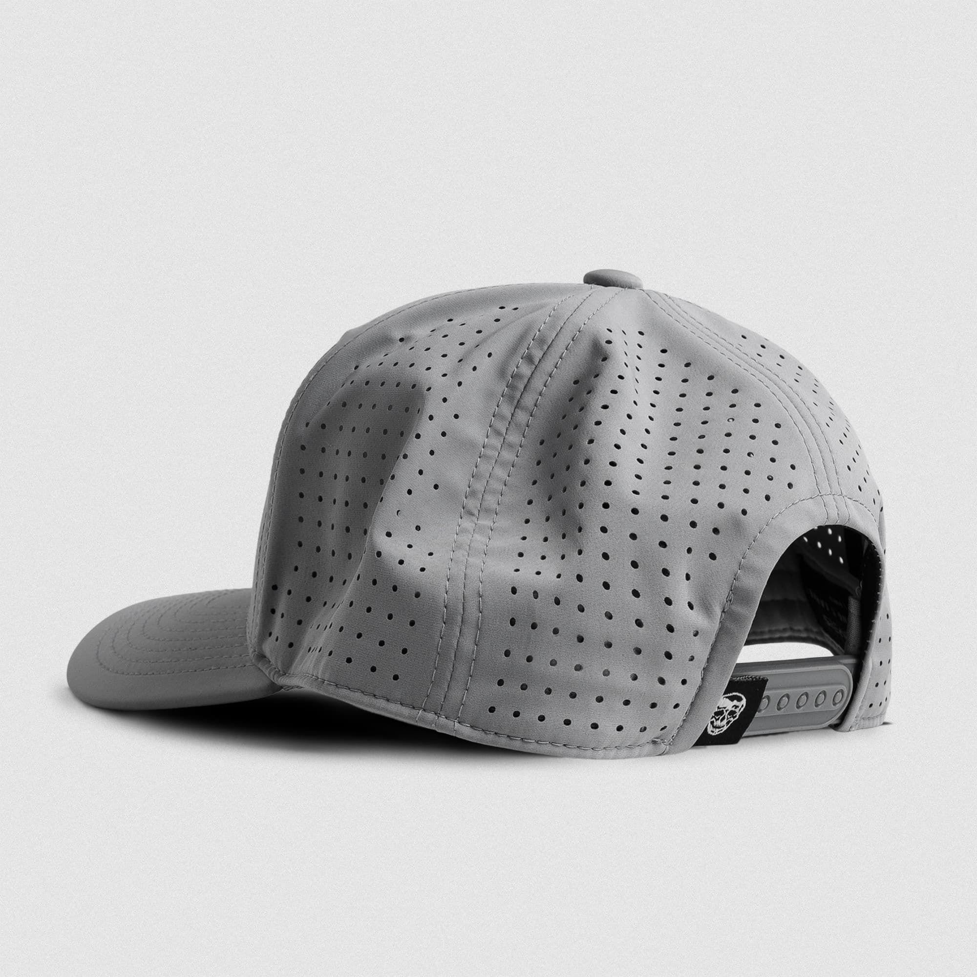 Hybrid Performance 5-Panel Hat - Gray/White - Image 2