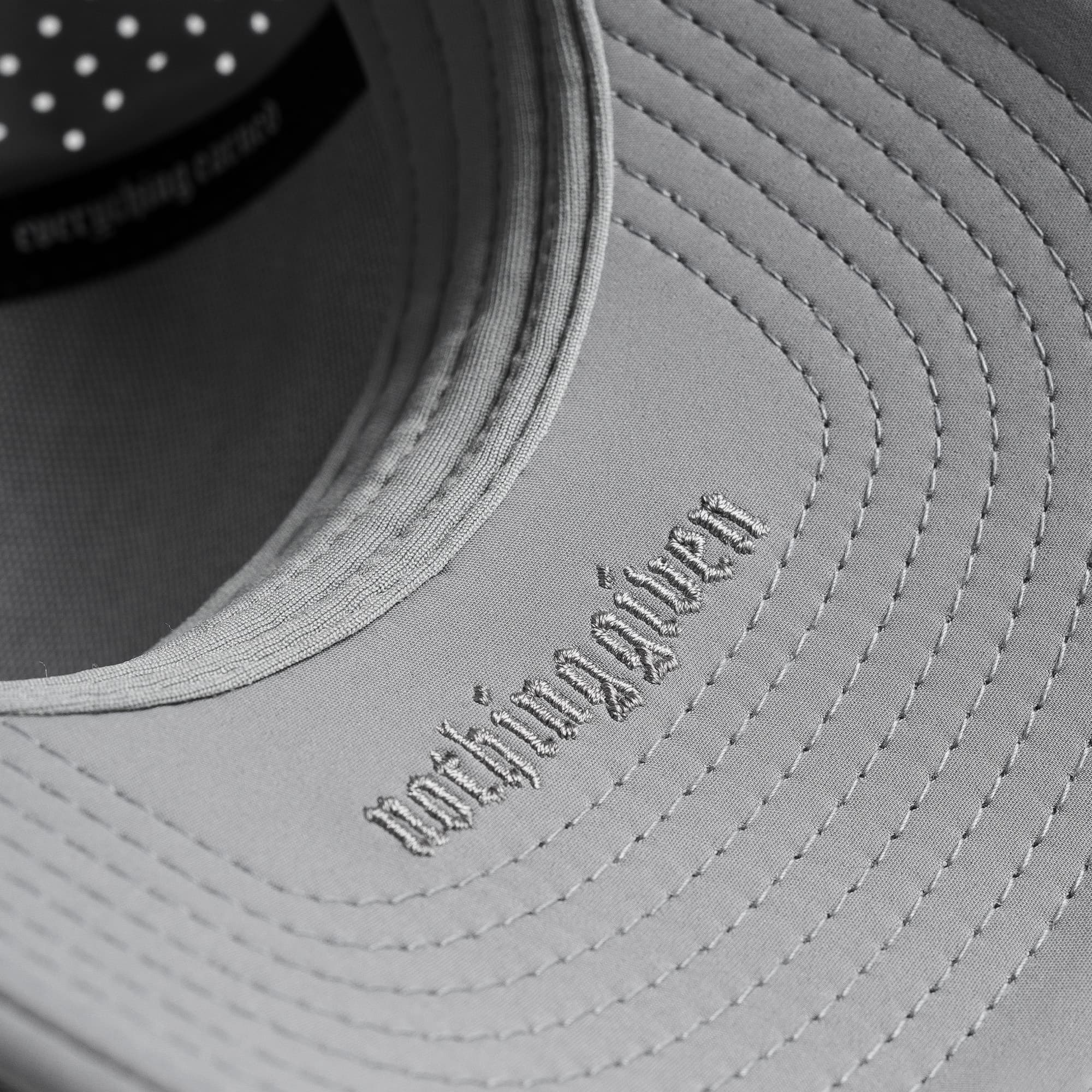 Hybrid Performance 5-Panel Hat - Gray/White - Image 4