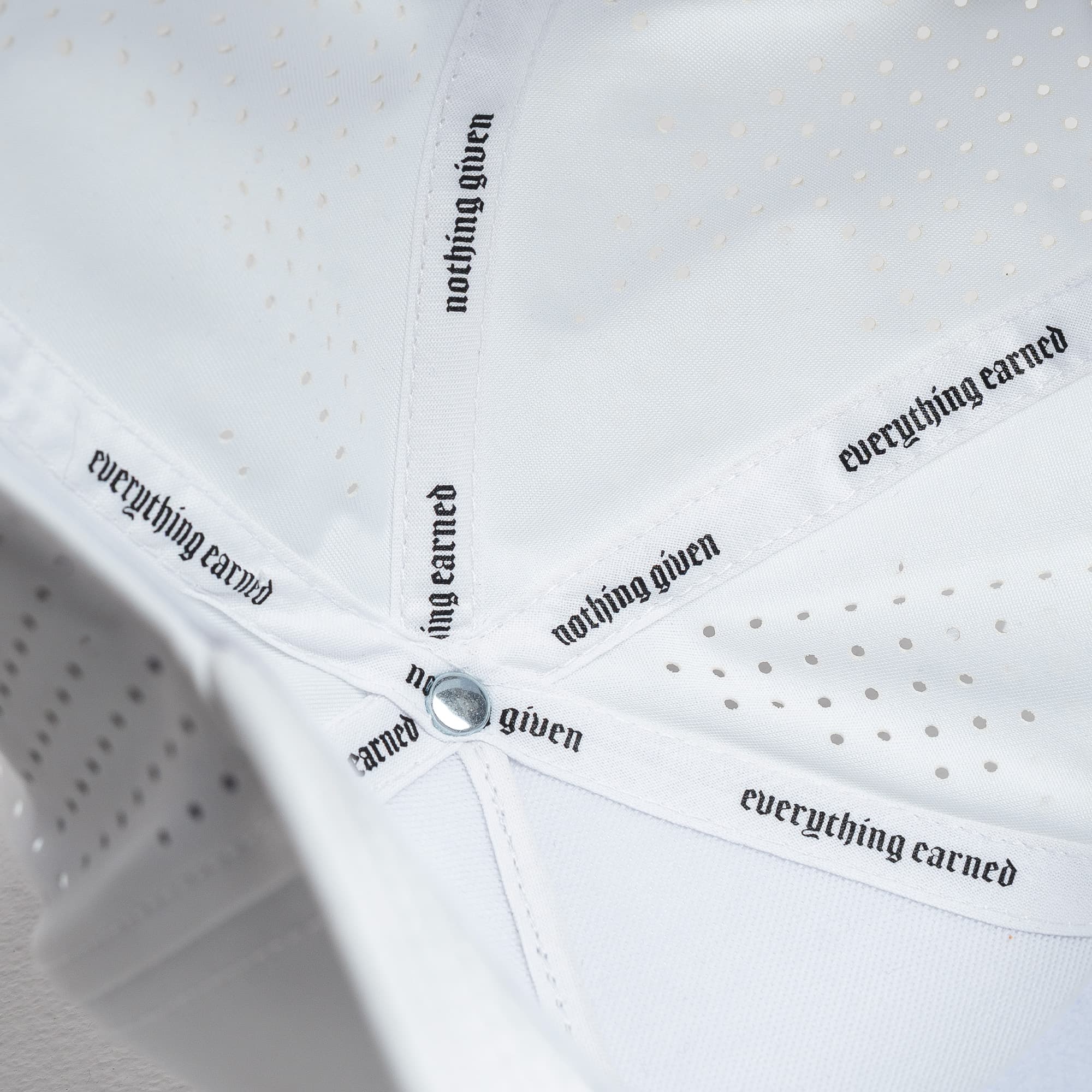Hybrid Performance 5-Panel Hat - White/White - Image 3