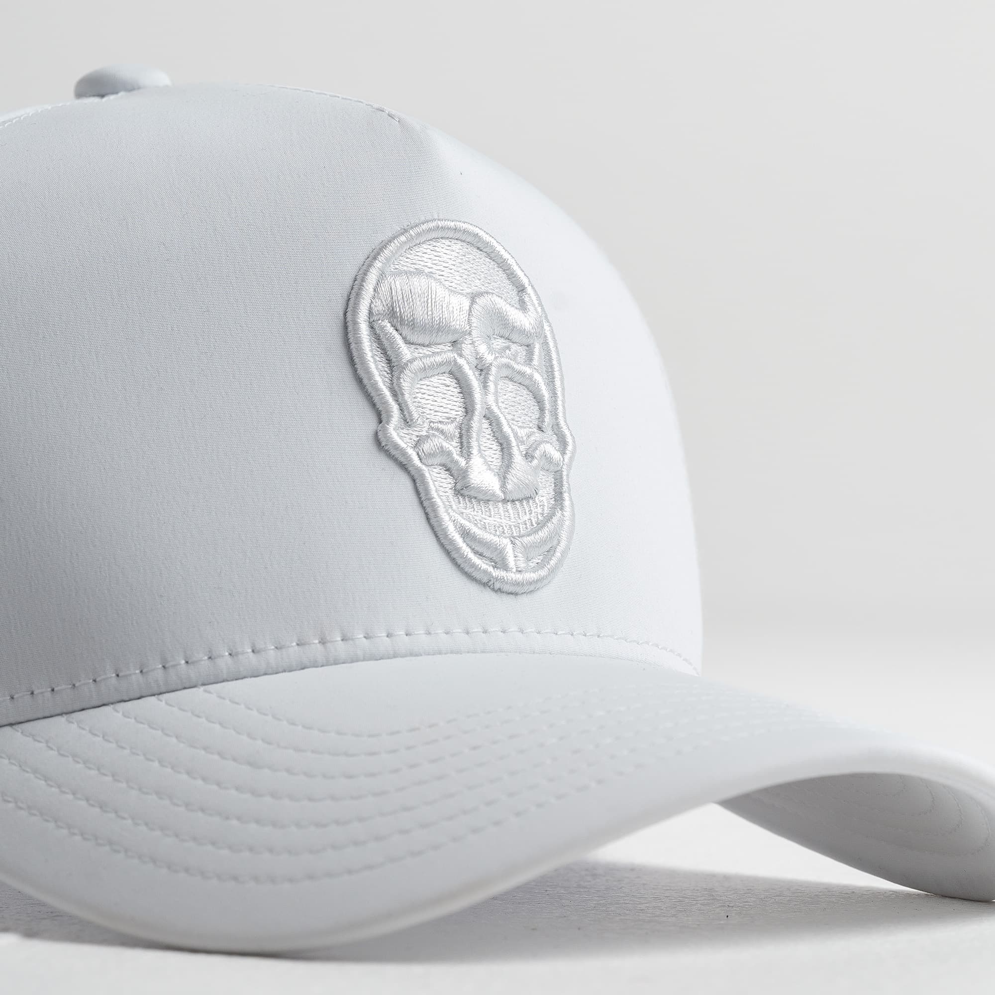 Hybrid Performance 5-Panel Hat - White/White - Image 5