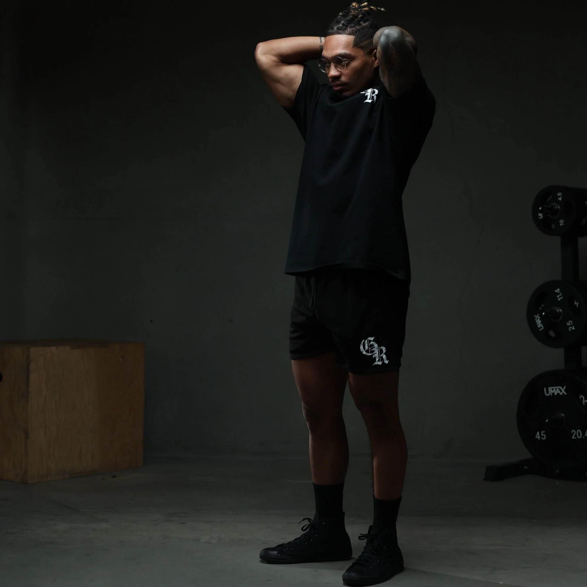 Initial Shorts - Black/White - Image 5