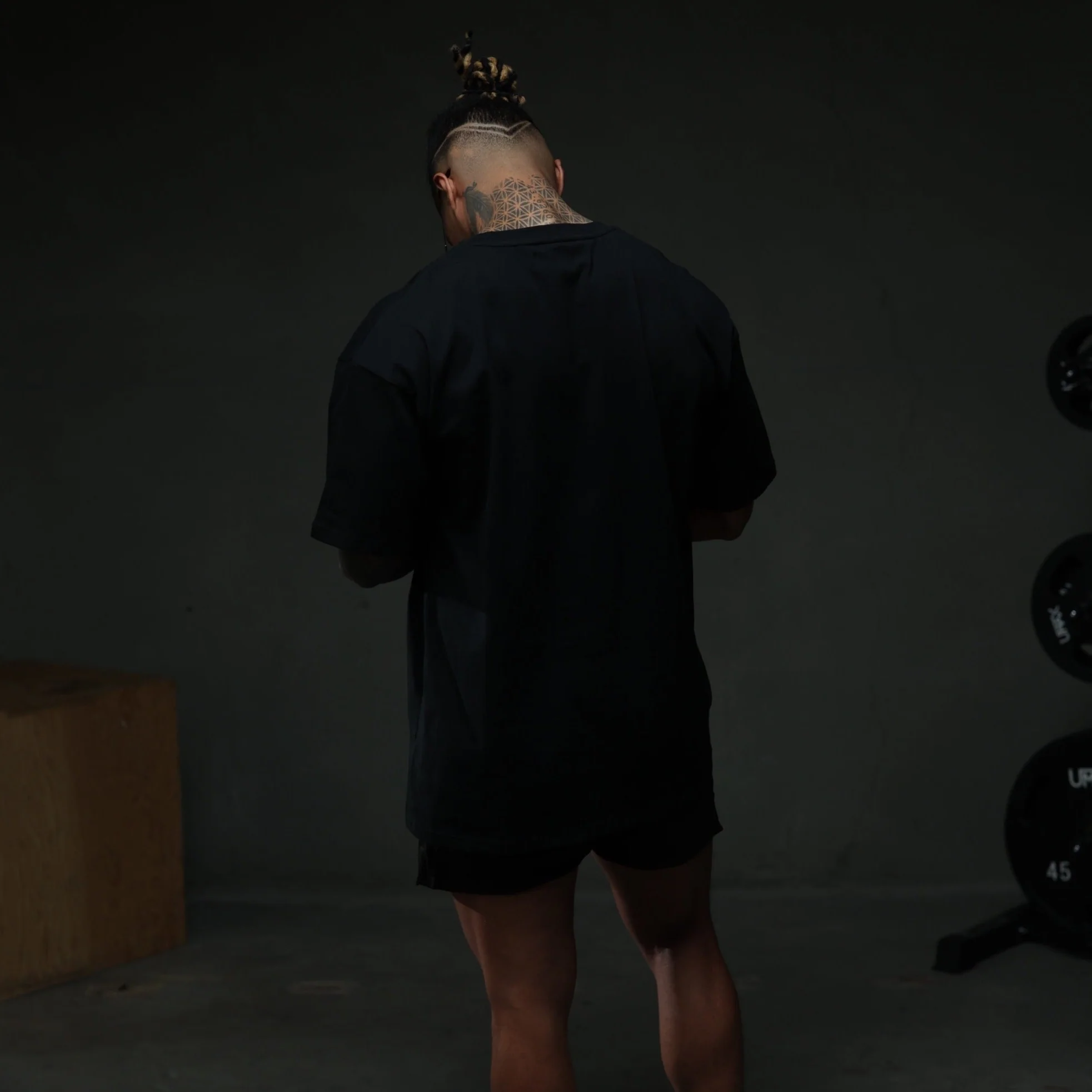 Initial Tee - Black/Black - Image 5