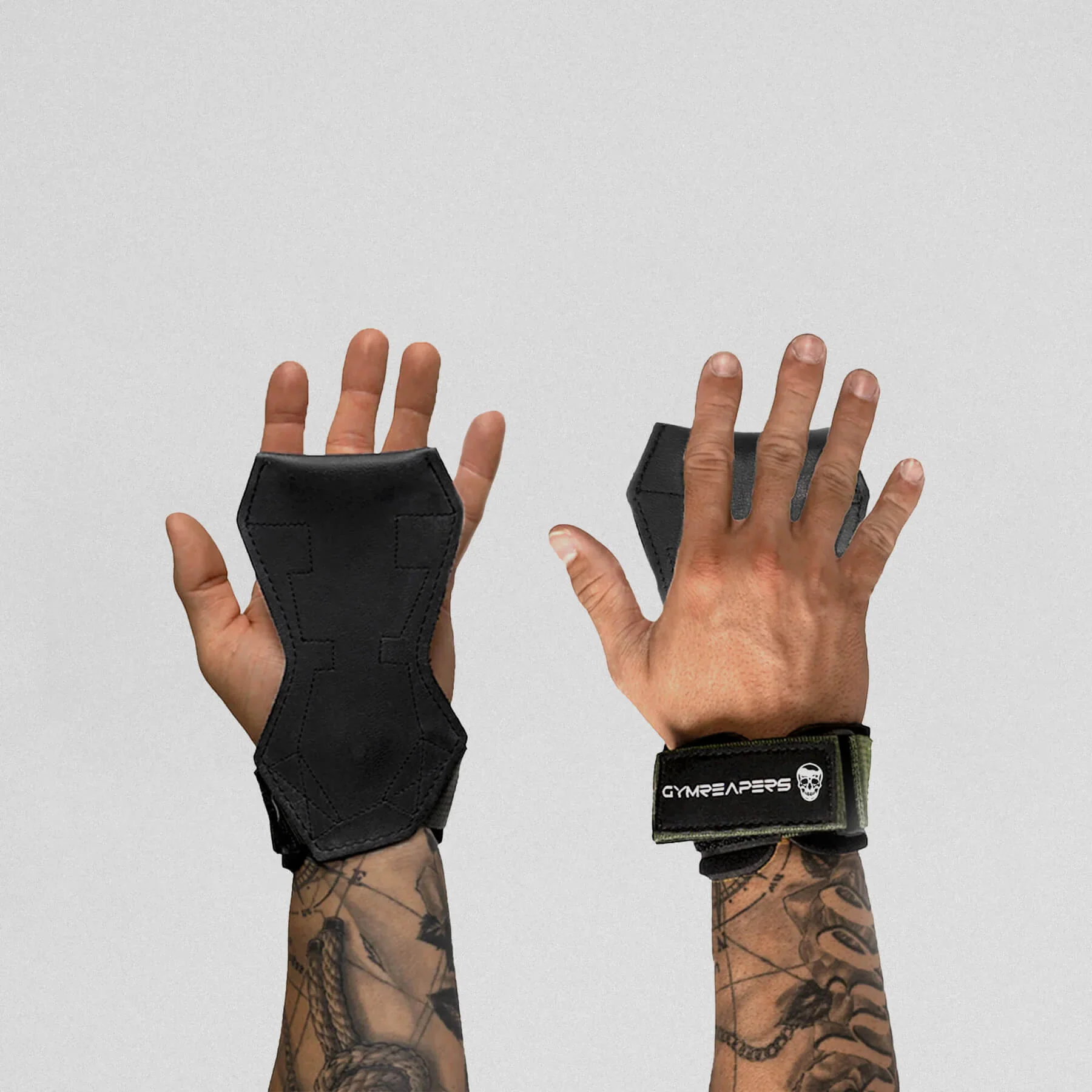 Gymreapers Lifting Grips - Green - Image 4