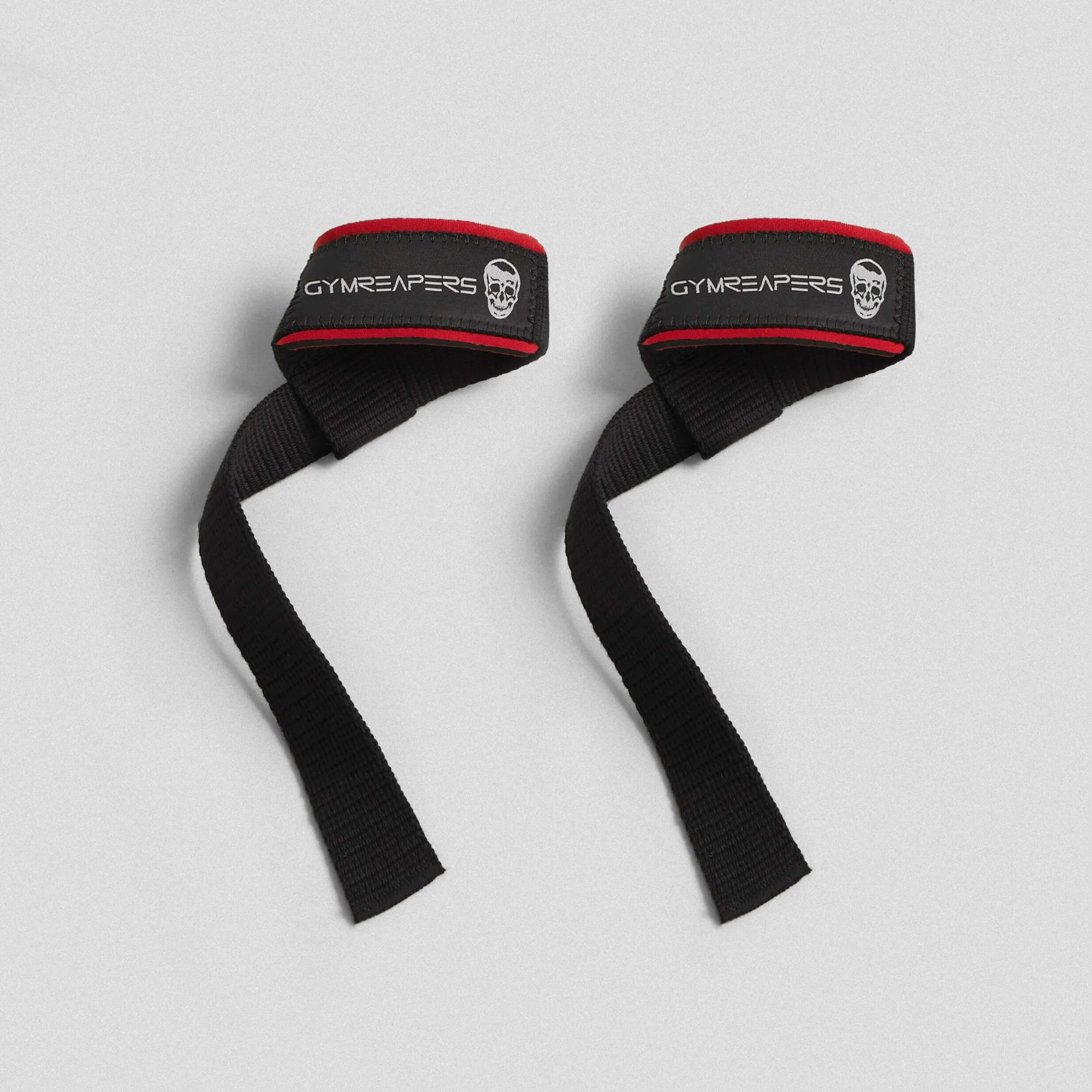 Lifting Straps | Premium Padded Weightlifting Straps - Black/Red - Image 2