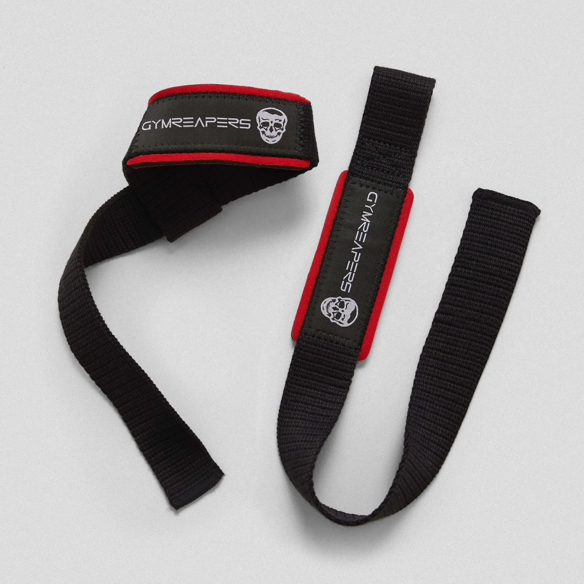 Lifting Straps | Premium Padded Weightlifting Straps - Black/Red - Image 3
