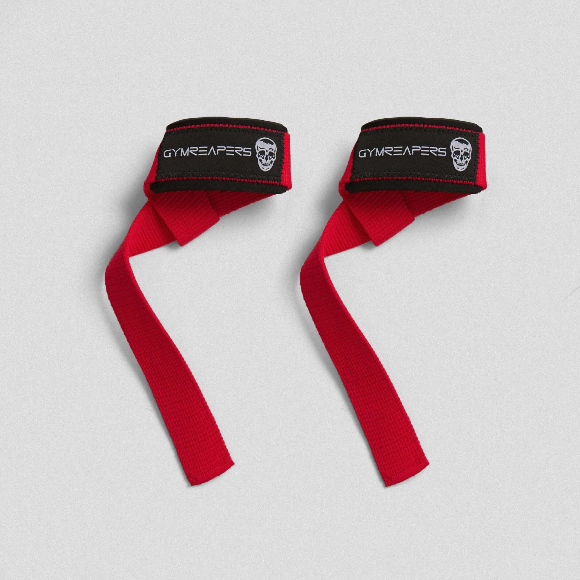 Lifting Straps | Premium Padded Weightlifting Straps - Red/Black - Image 2