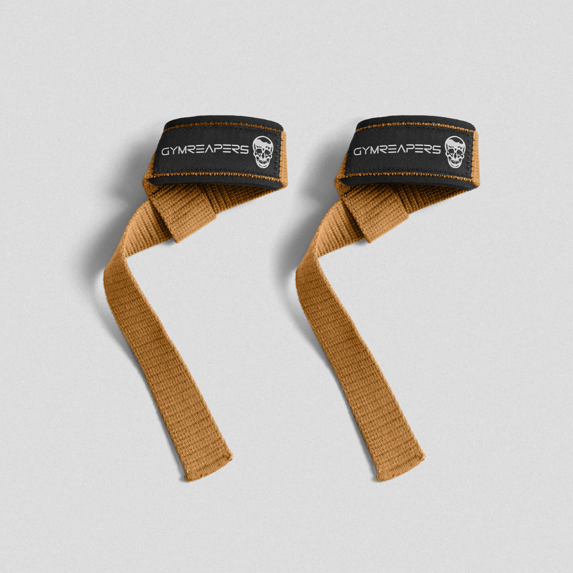 Lifting Straps | Premium Padded Weightlifting Straps - Tan - Image 2