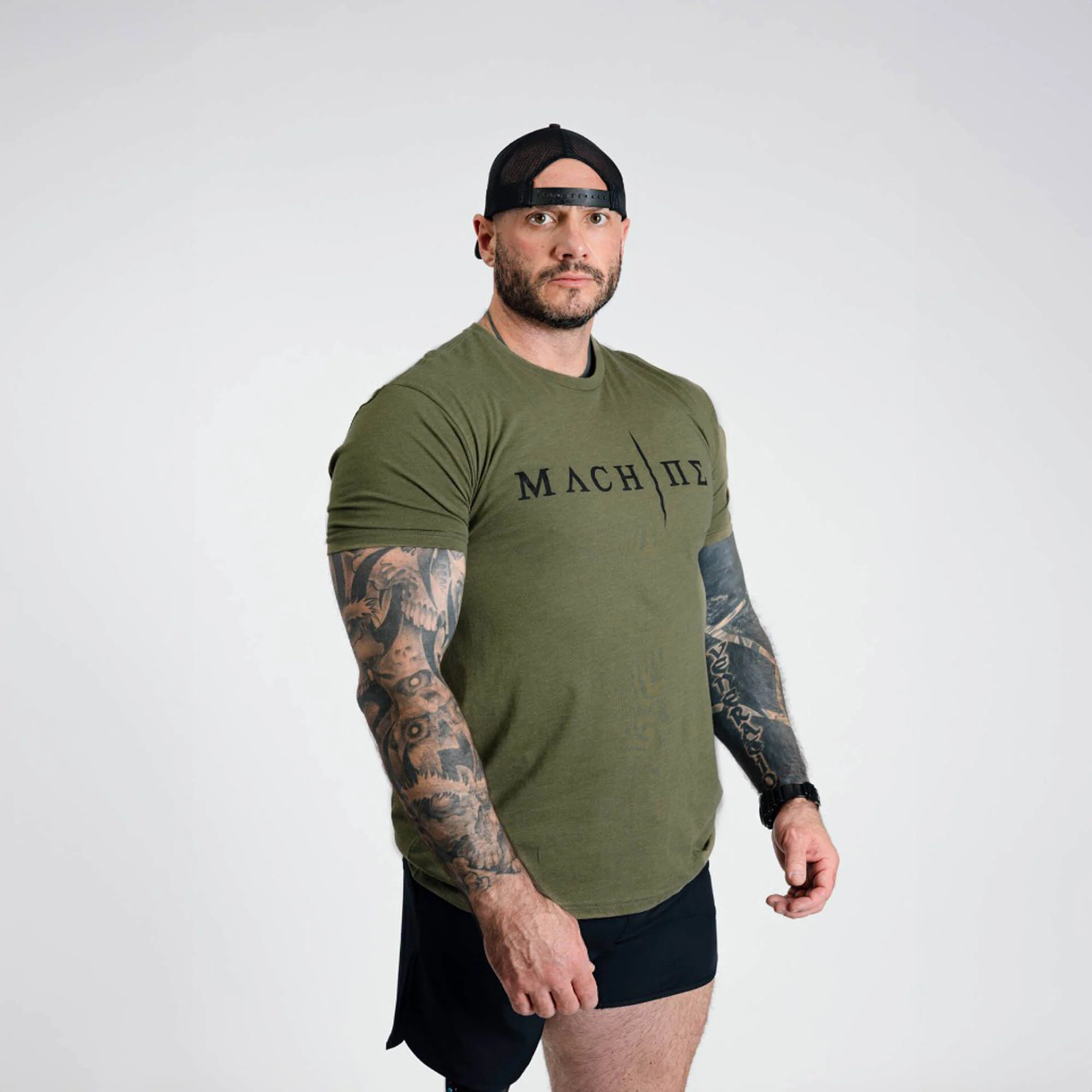 Machine V2 Shirt - Military Green - Image 3