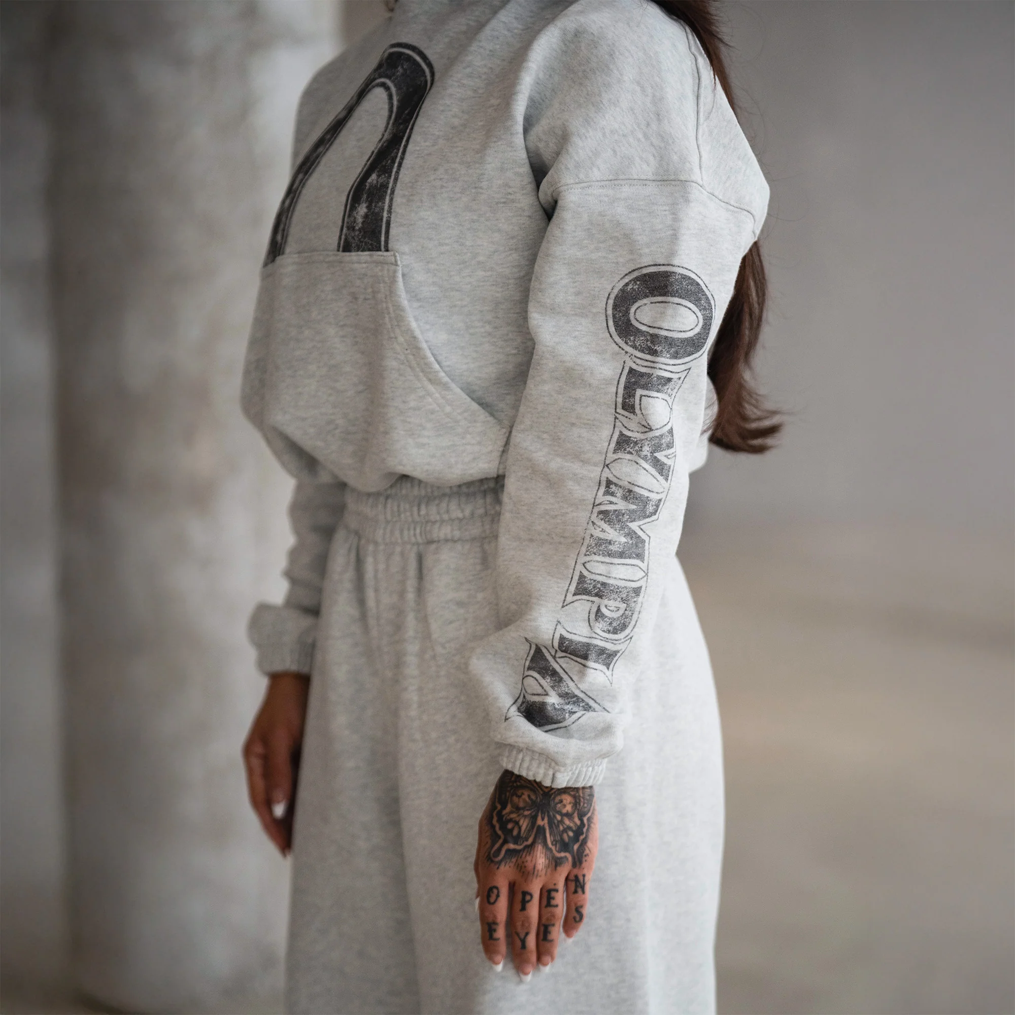 Olympia Cropped Hoodie - Image 2
