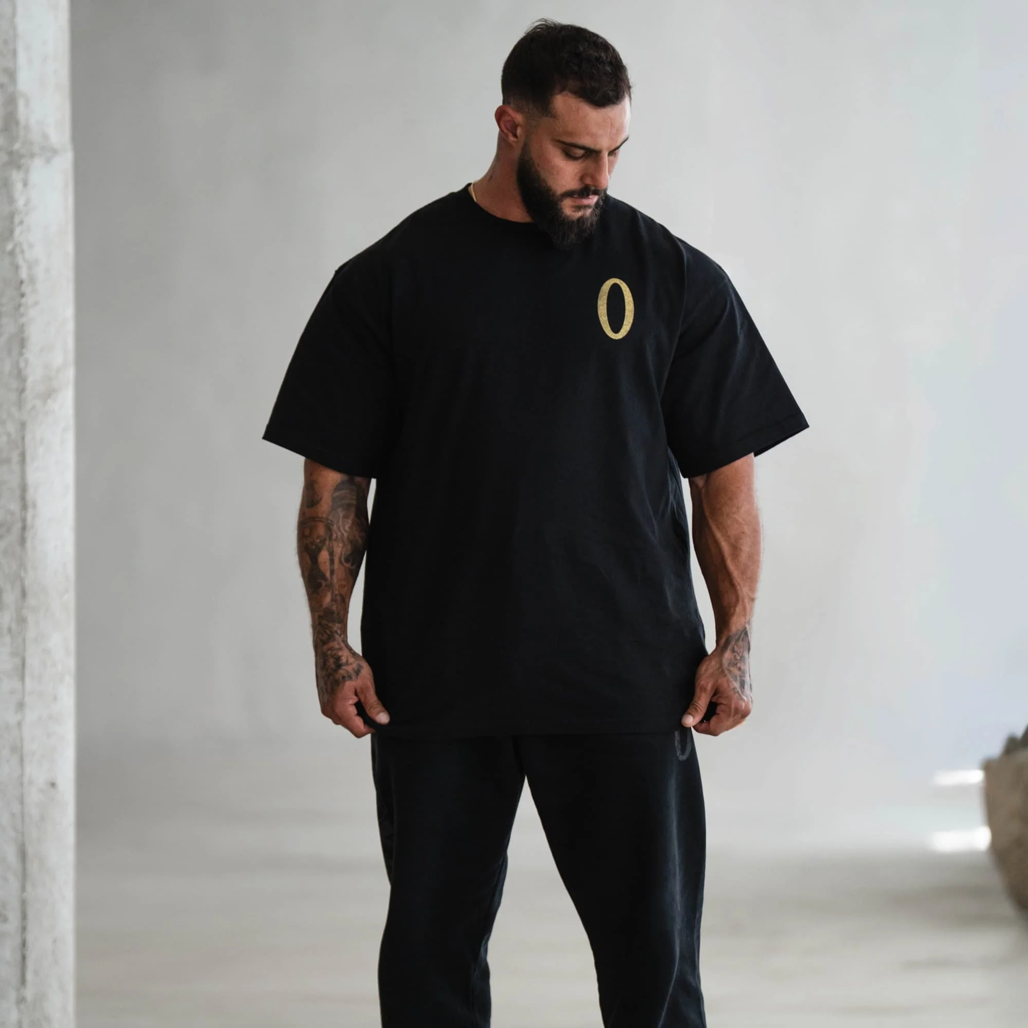 Olympia Gold Shoulder Tee - Image 4