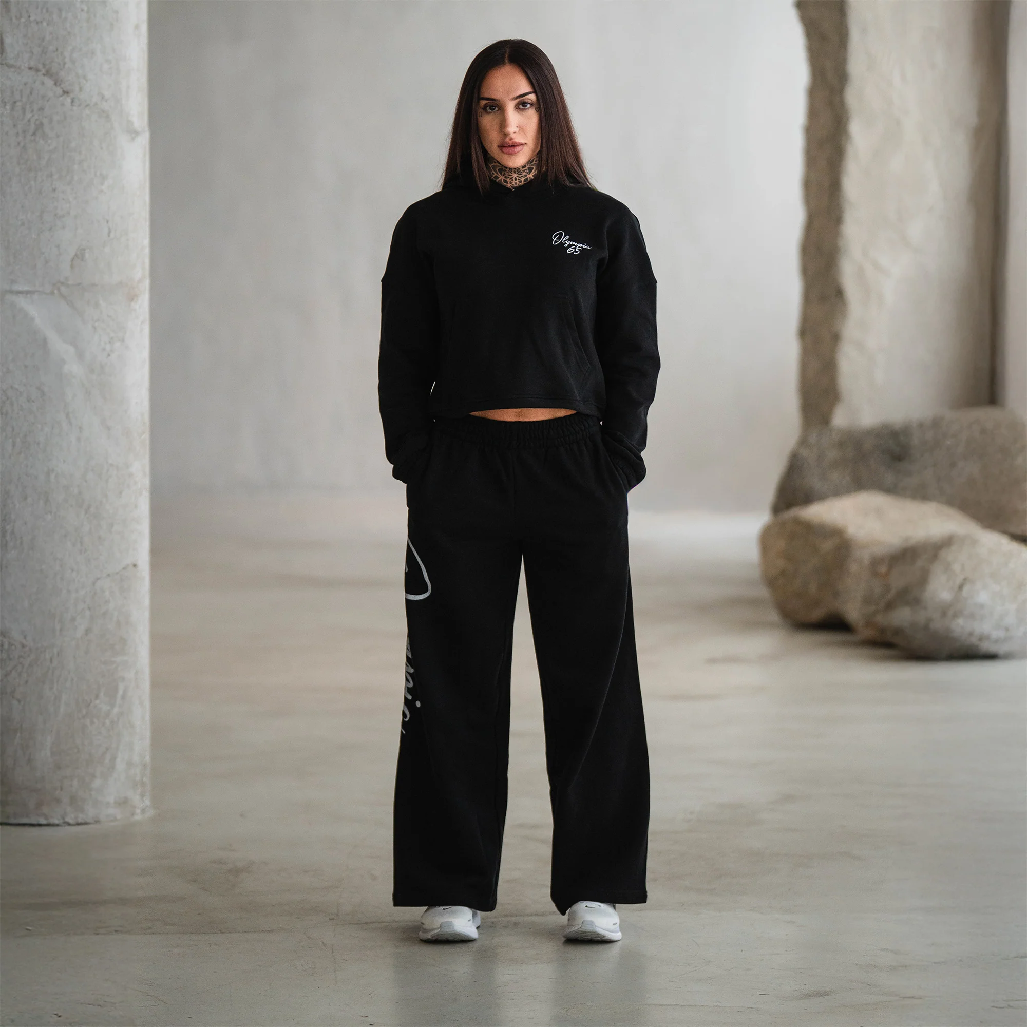 Olympia Script Wide Leg Jogger - Image 4