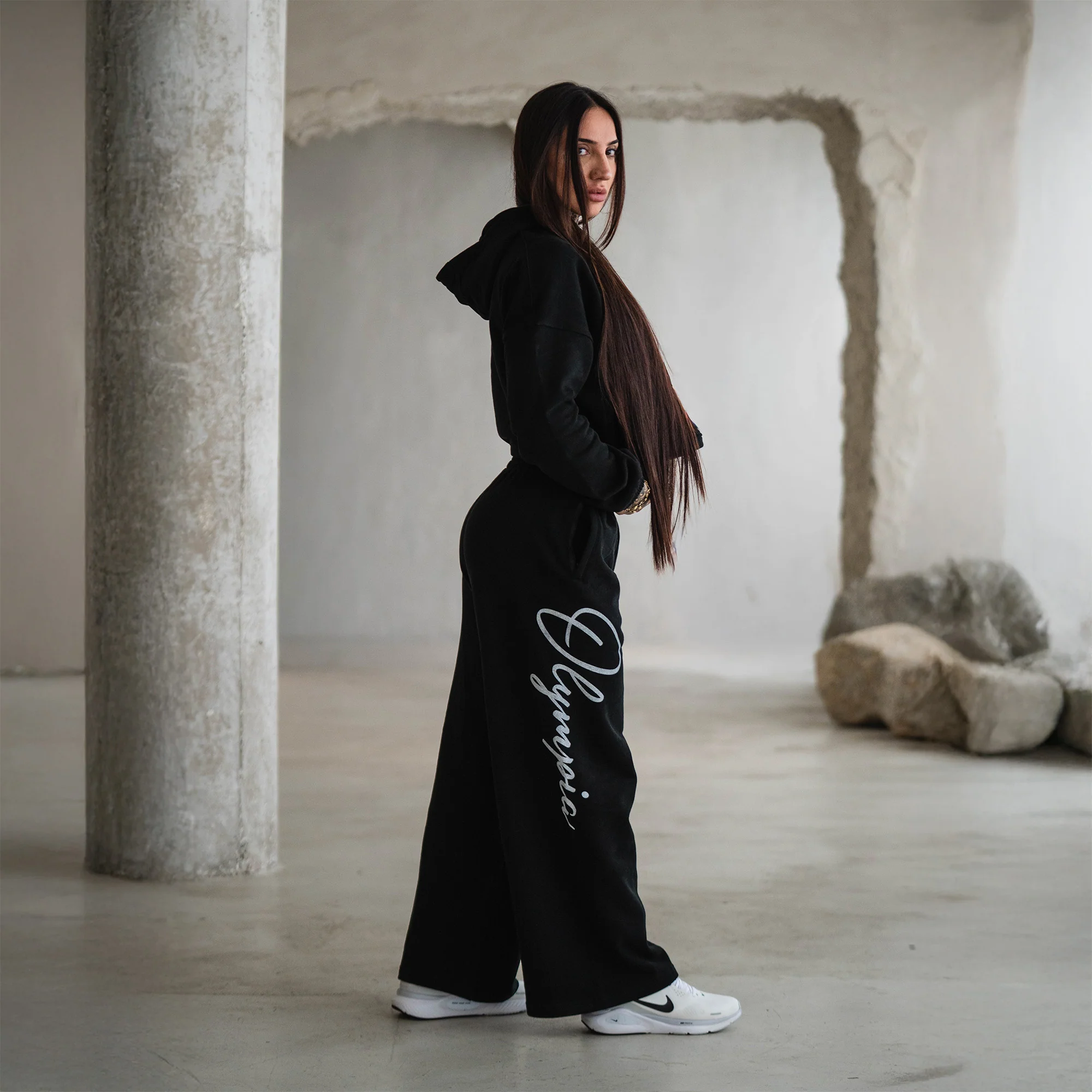 Olympia Script Wide Leg Jogger - Image 5