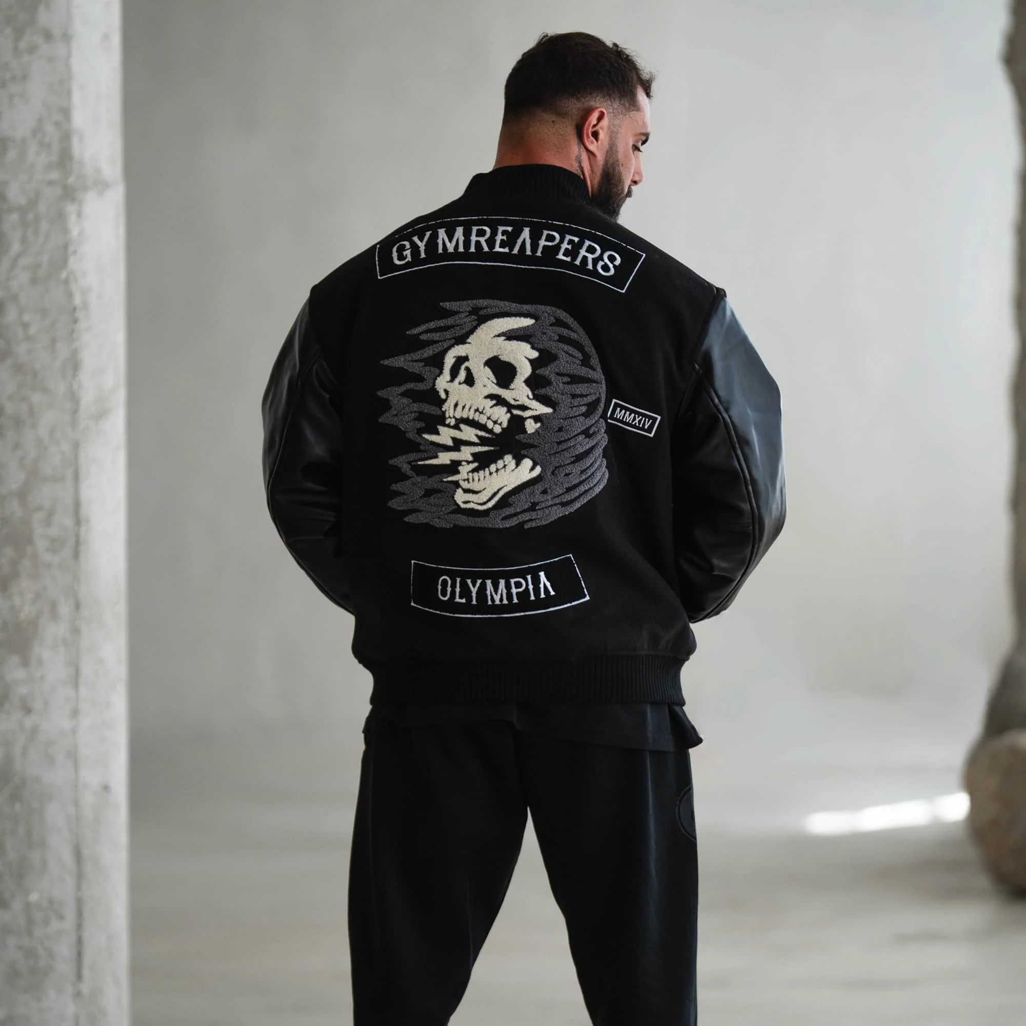 Olympia Varsity Jacket Electric Skull - Image 4