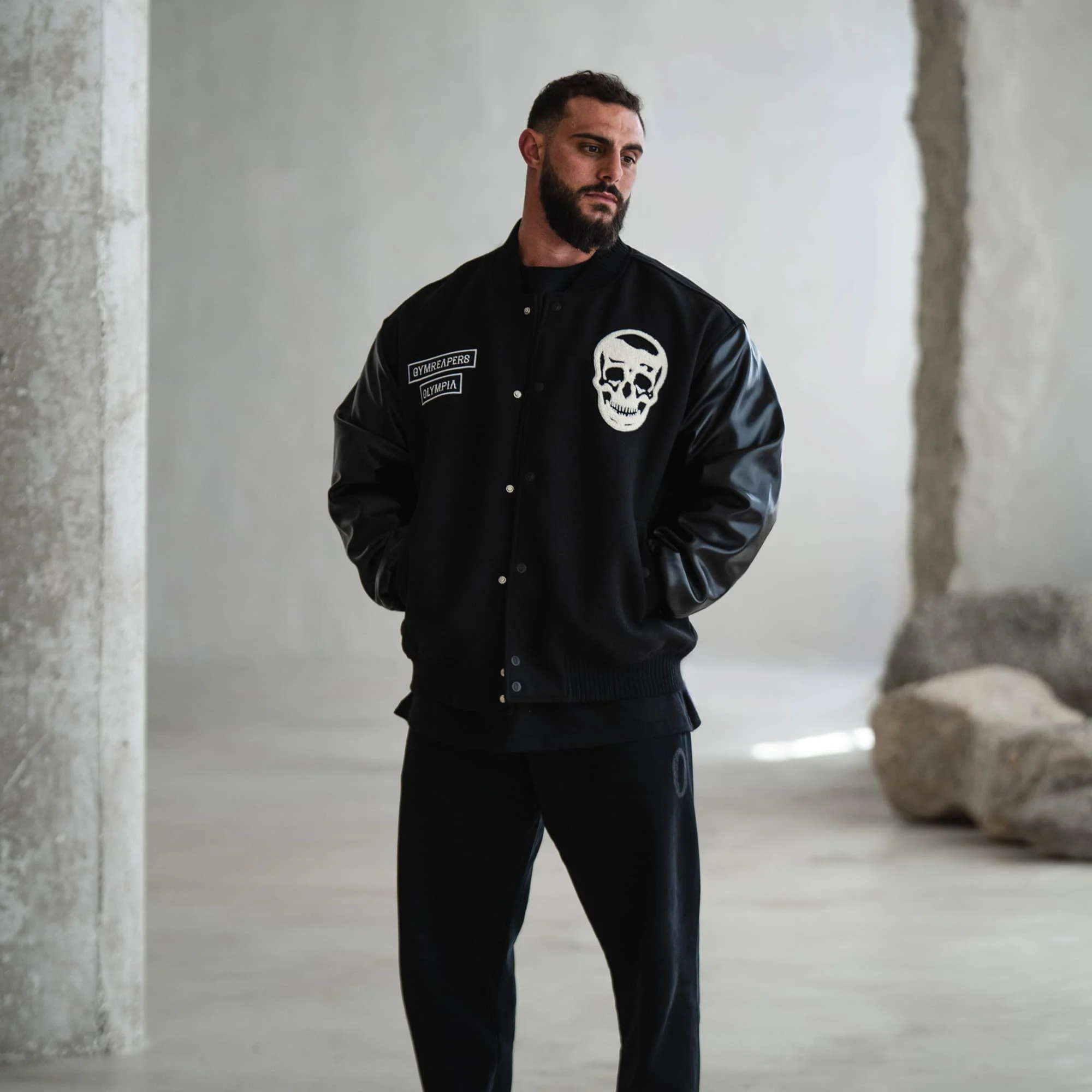 Olympia Varsity Jacket Electric Skull - Image 5