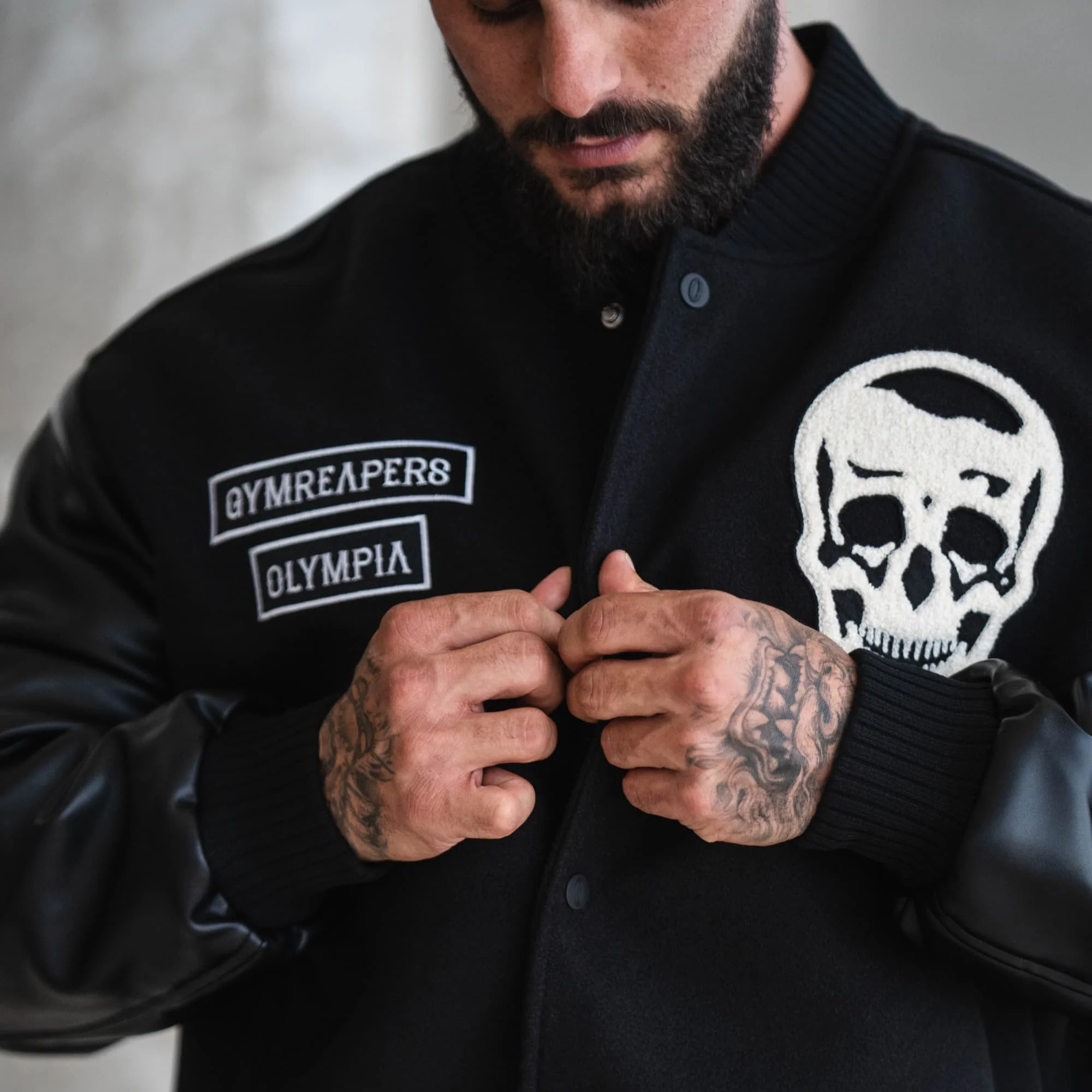 Olympia Varsity Jacket Electric Skull - Image 6